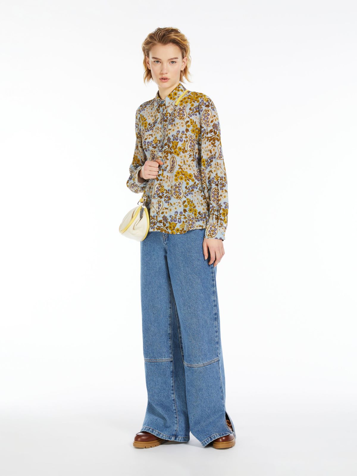 Classic crepe de chine shirt