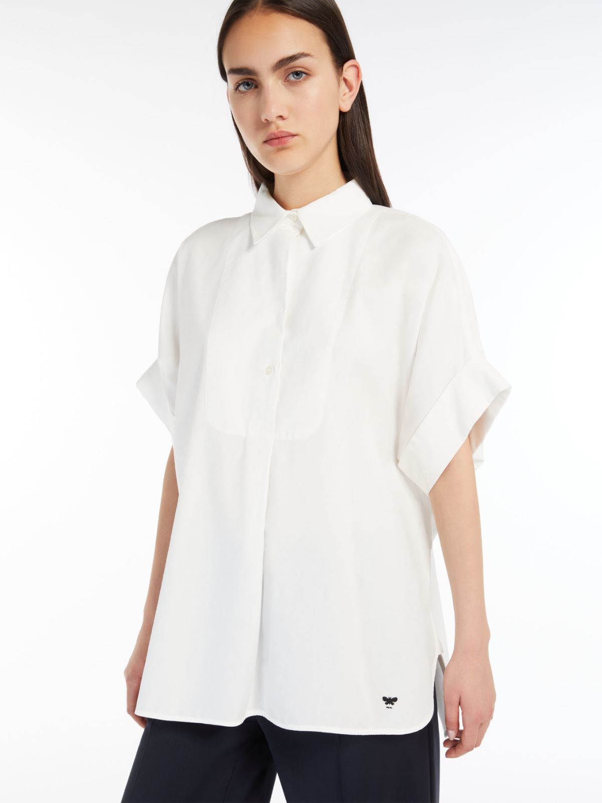Cotton poplin shirt