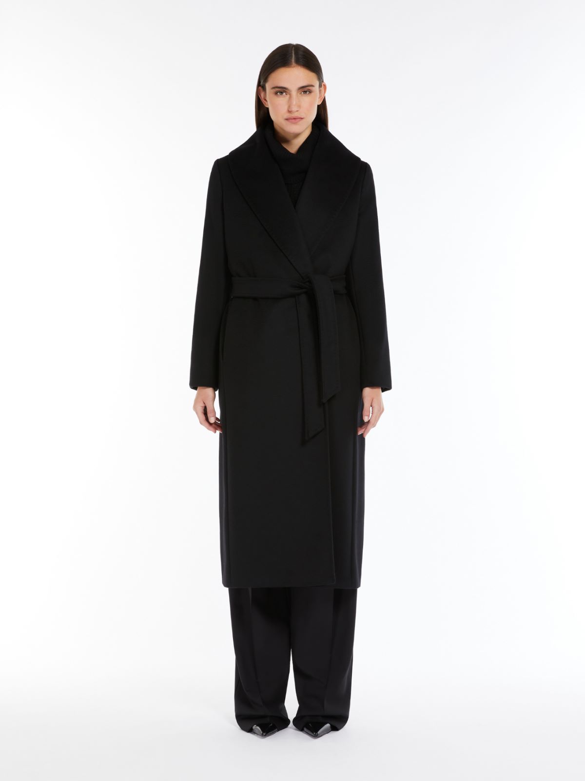 Coat in wool drap