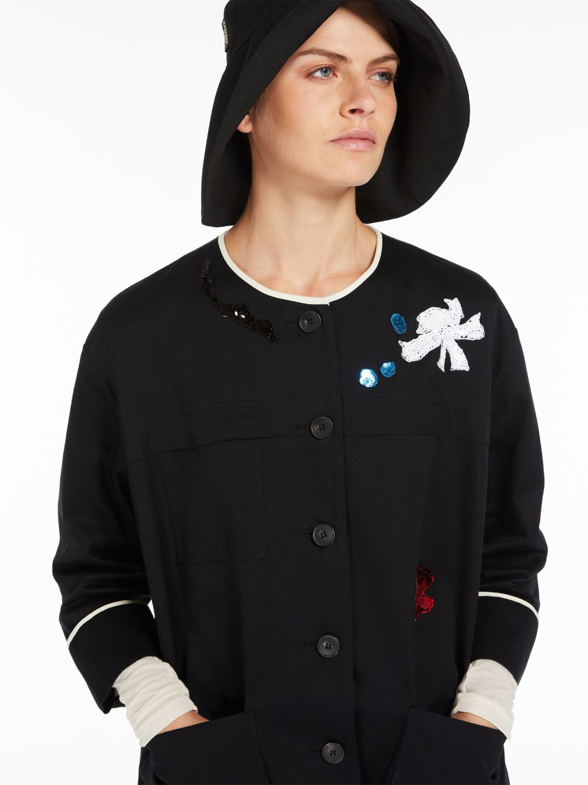 Cotton gabardine jacket