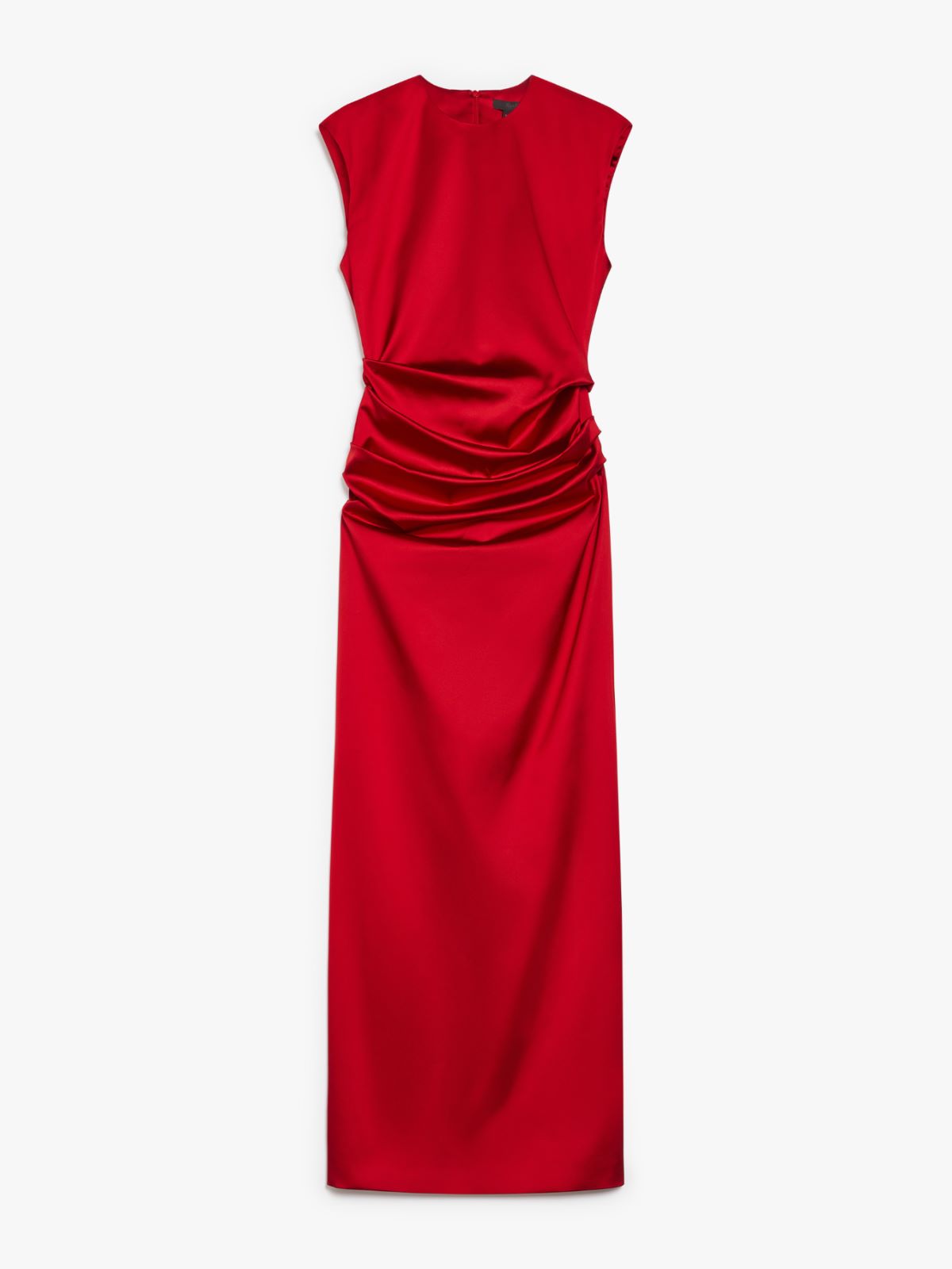 Draped satin dress