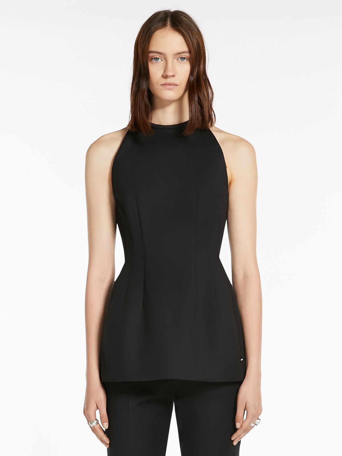 Top in cotton double fabric