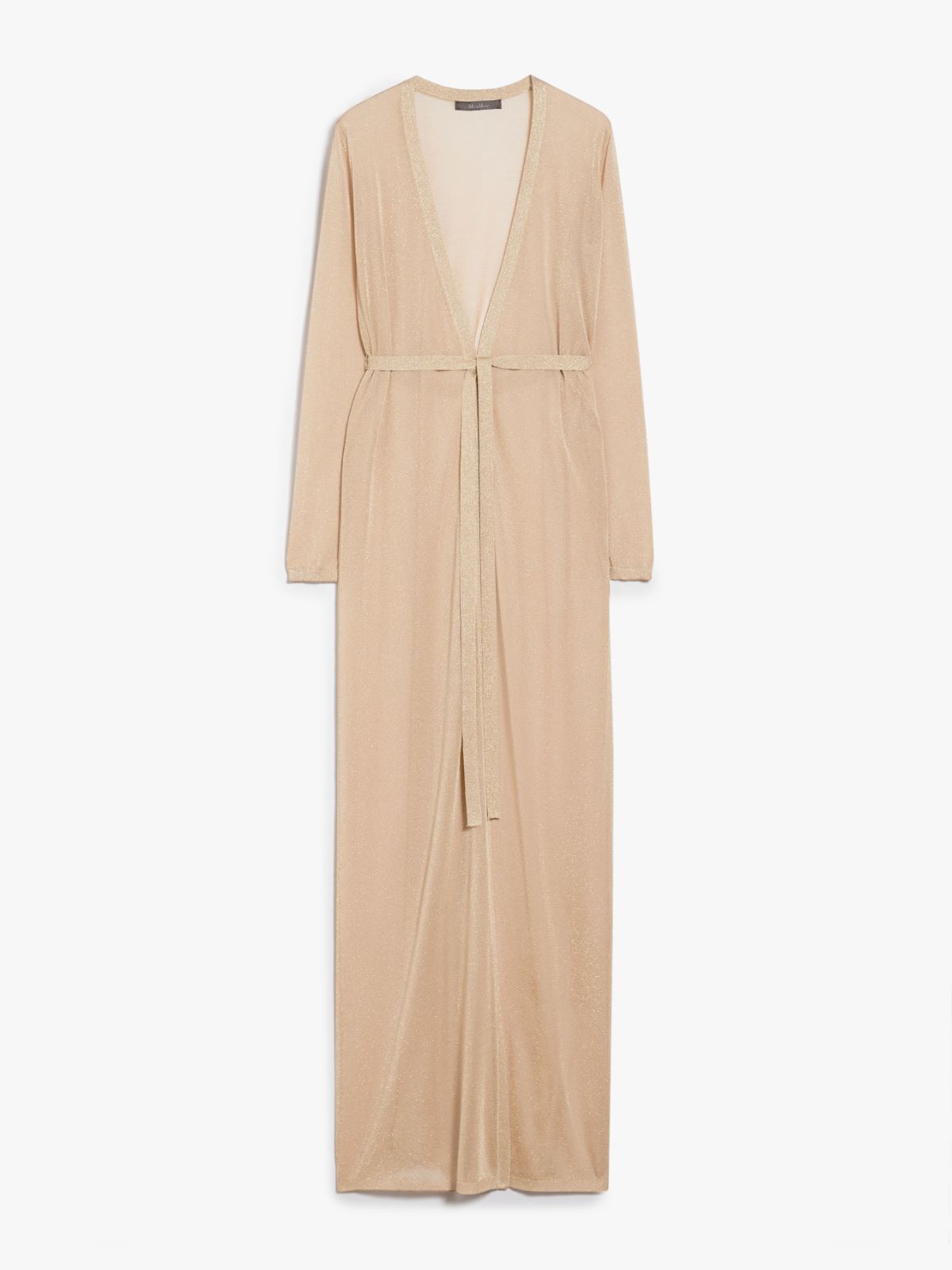 Lurex viscose yarn cardigan