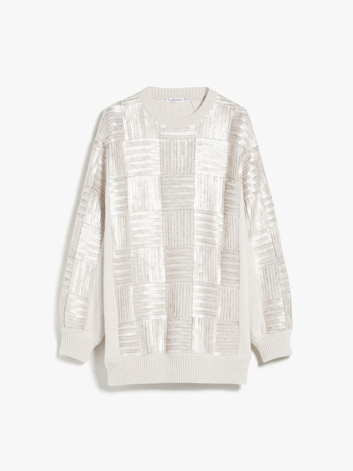 Wool and sequin mini dress