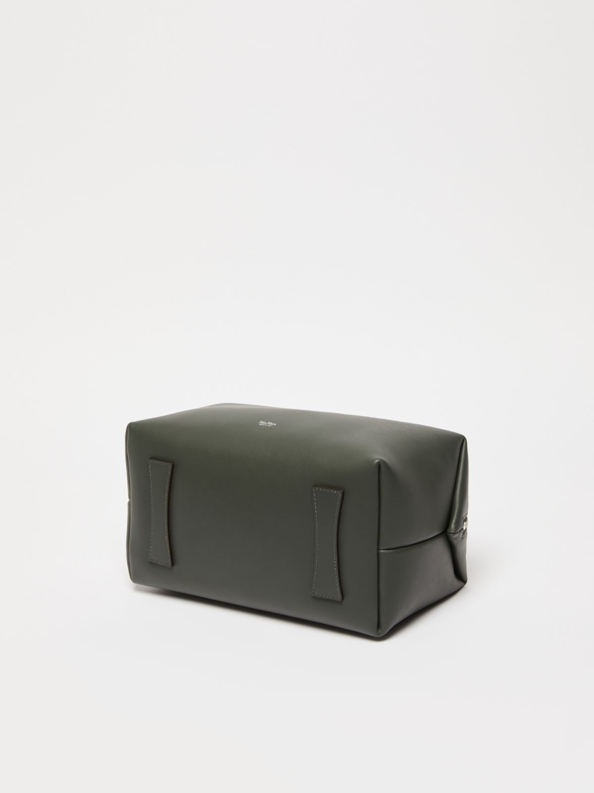 Shiny leather satchel bag