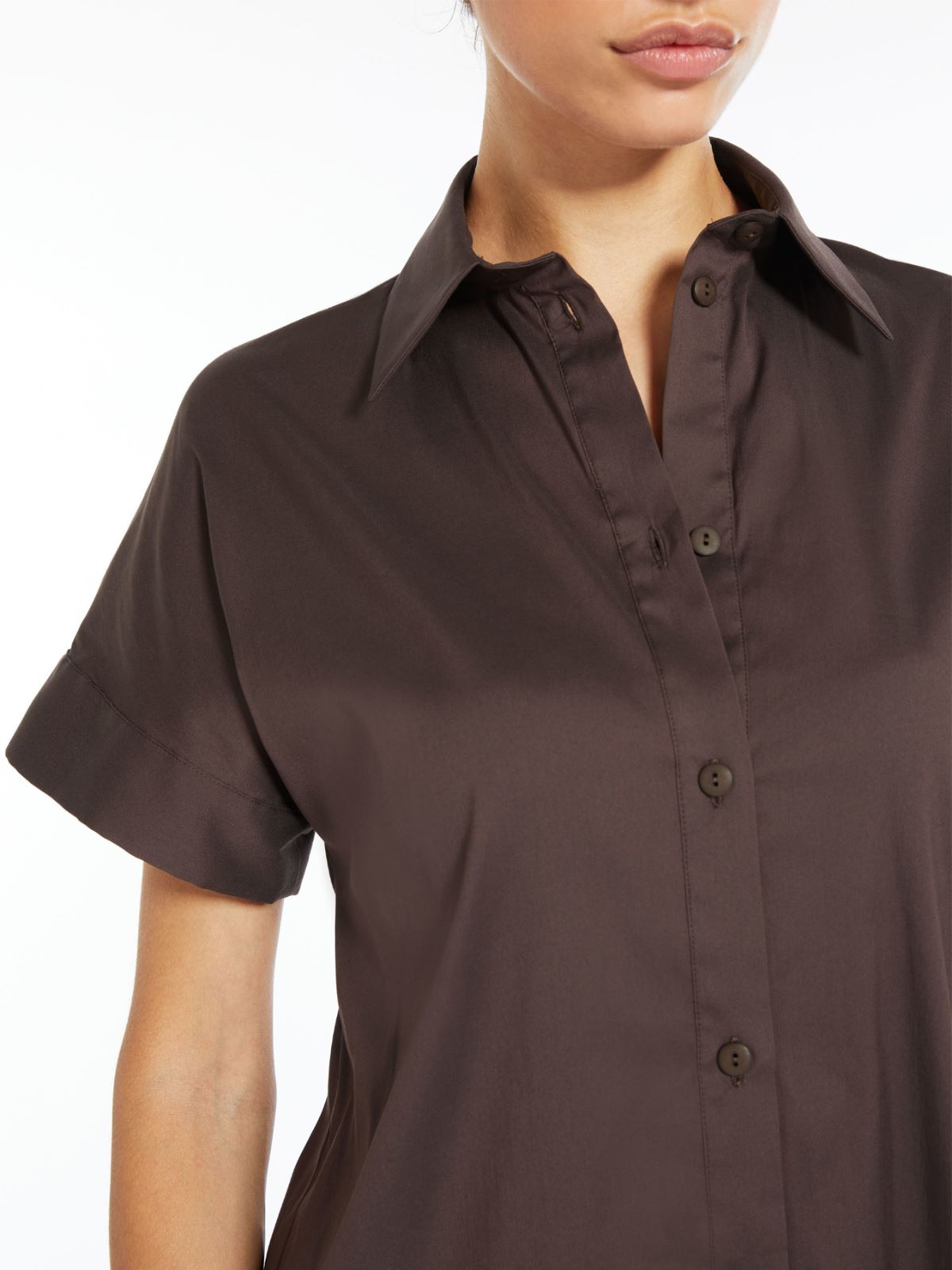 Stretch poplin shirt