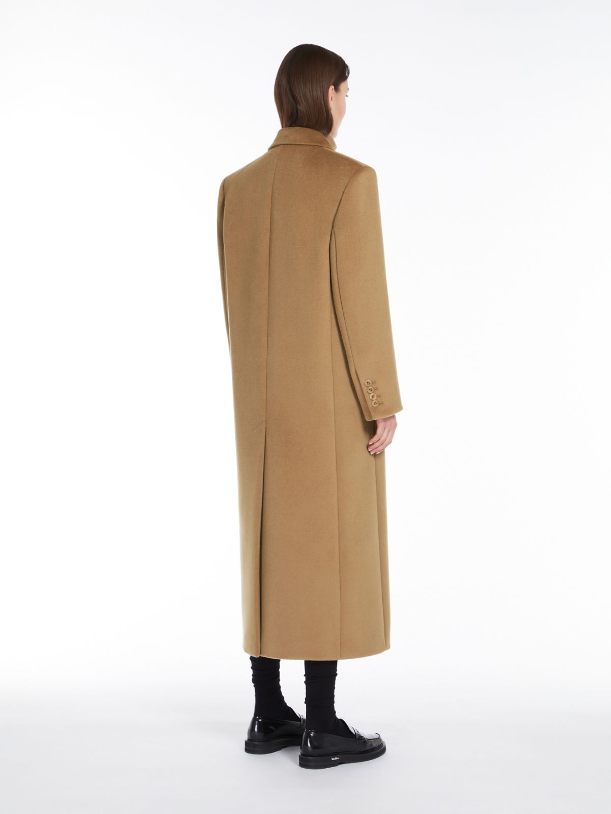 Wool double-breasted coat