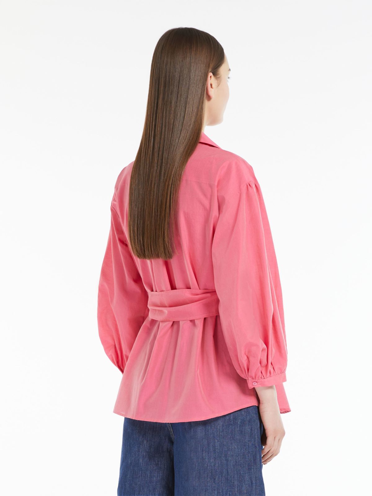 Cotton and silk canvas shirt