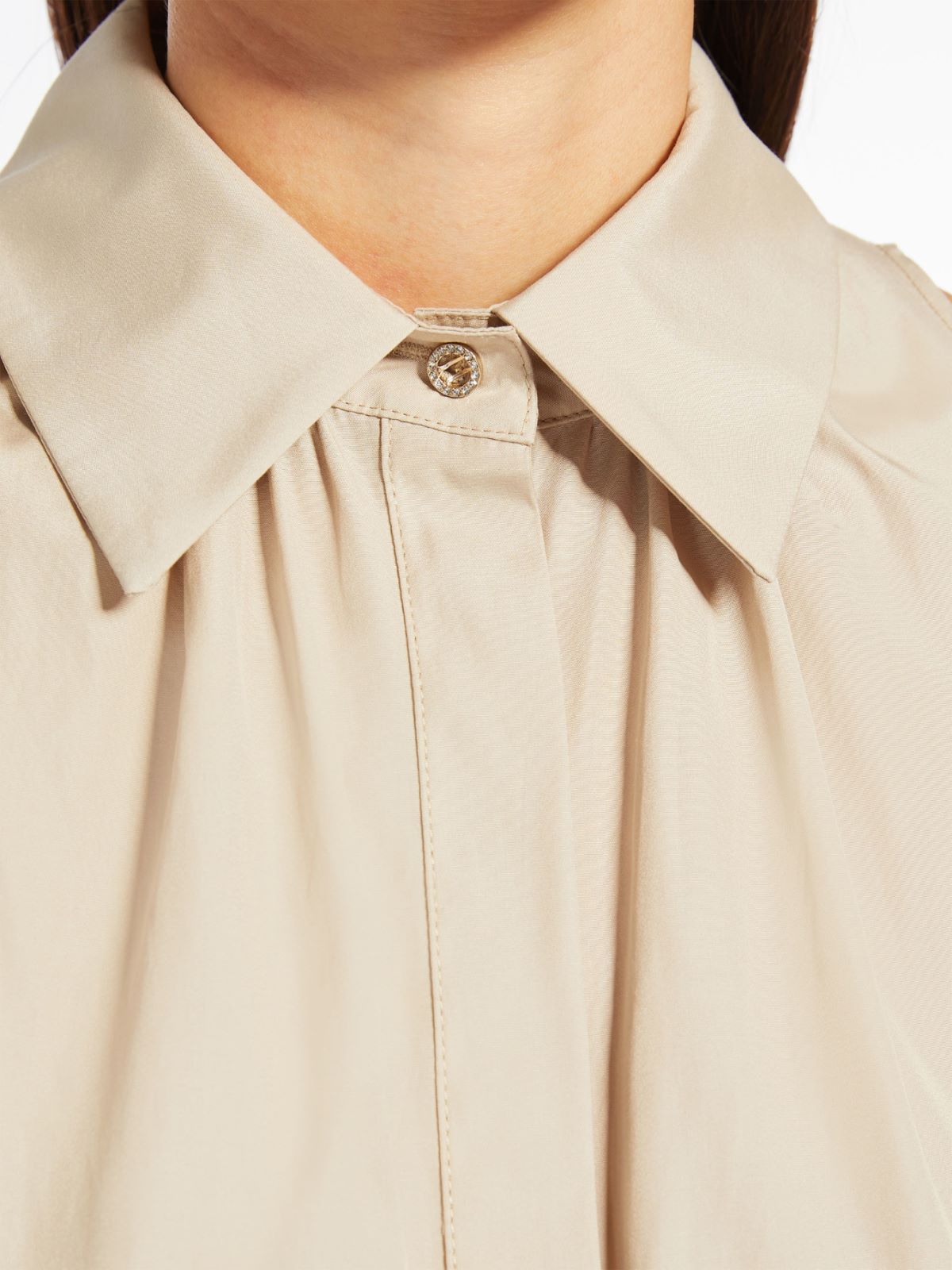 Cotton poplin polo dress