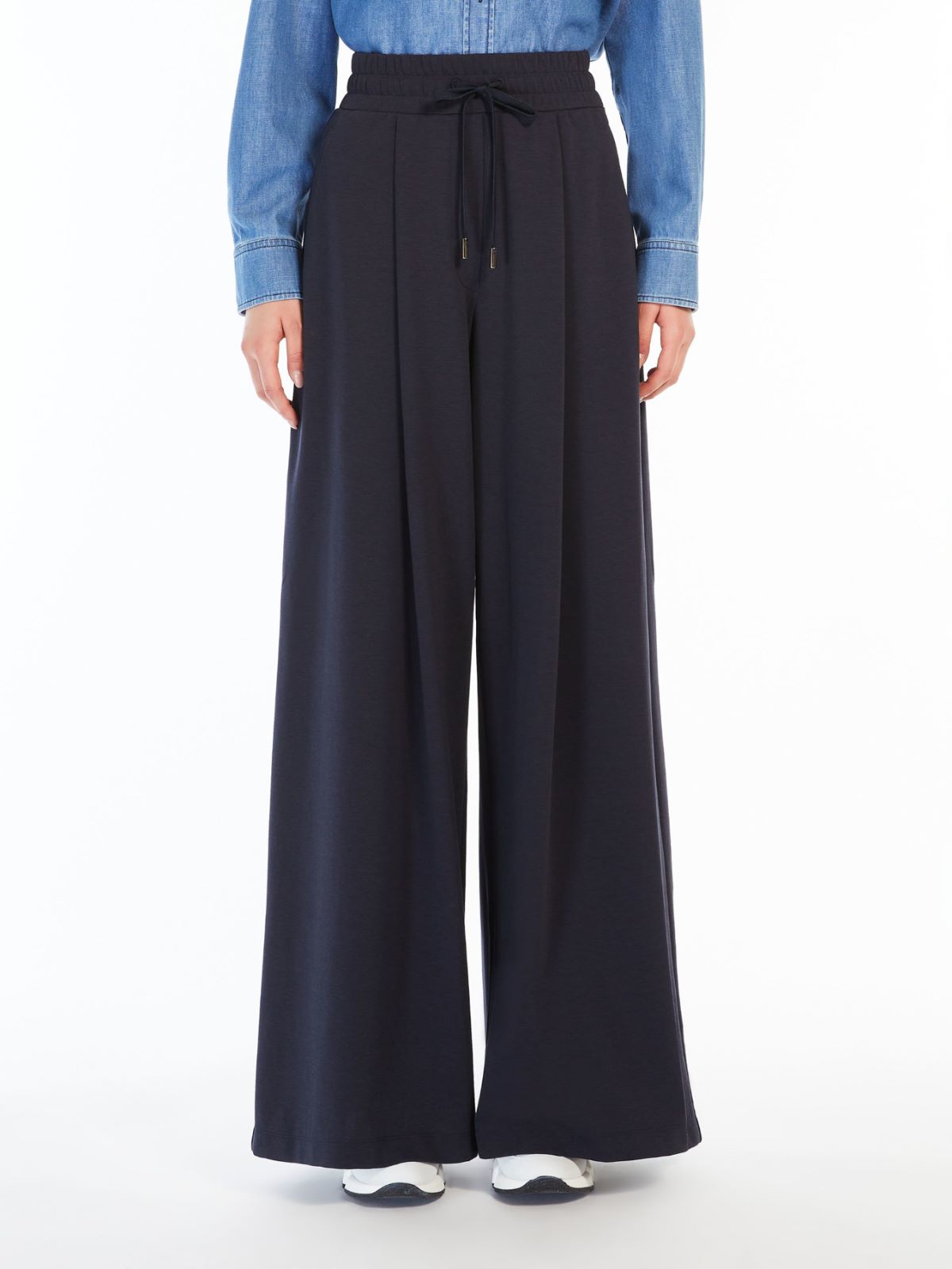 Jersey drawstring trousers
