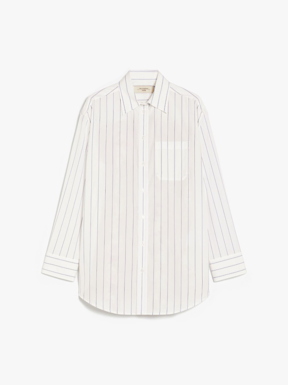 Poplin and crepe tunic