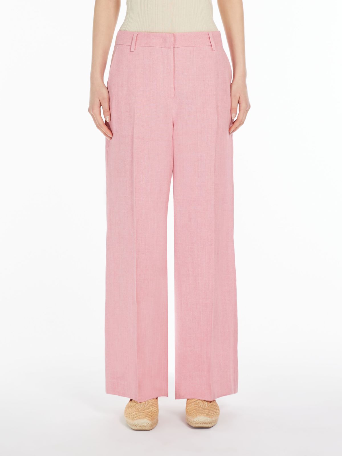 Linen canvas trousers