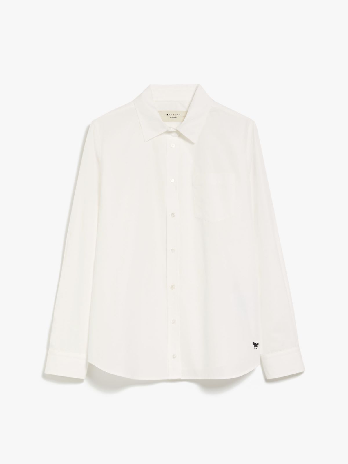 Straight poplin shirt