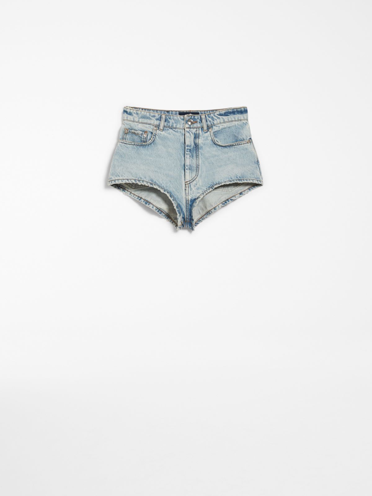 Denim micro shorts