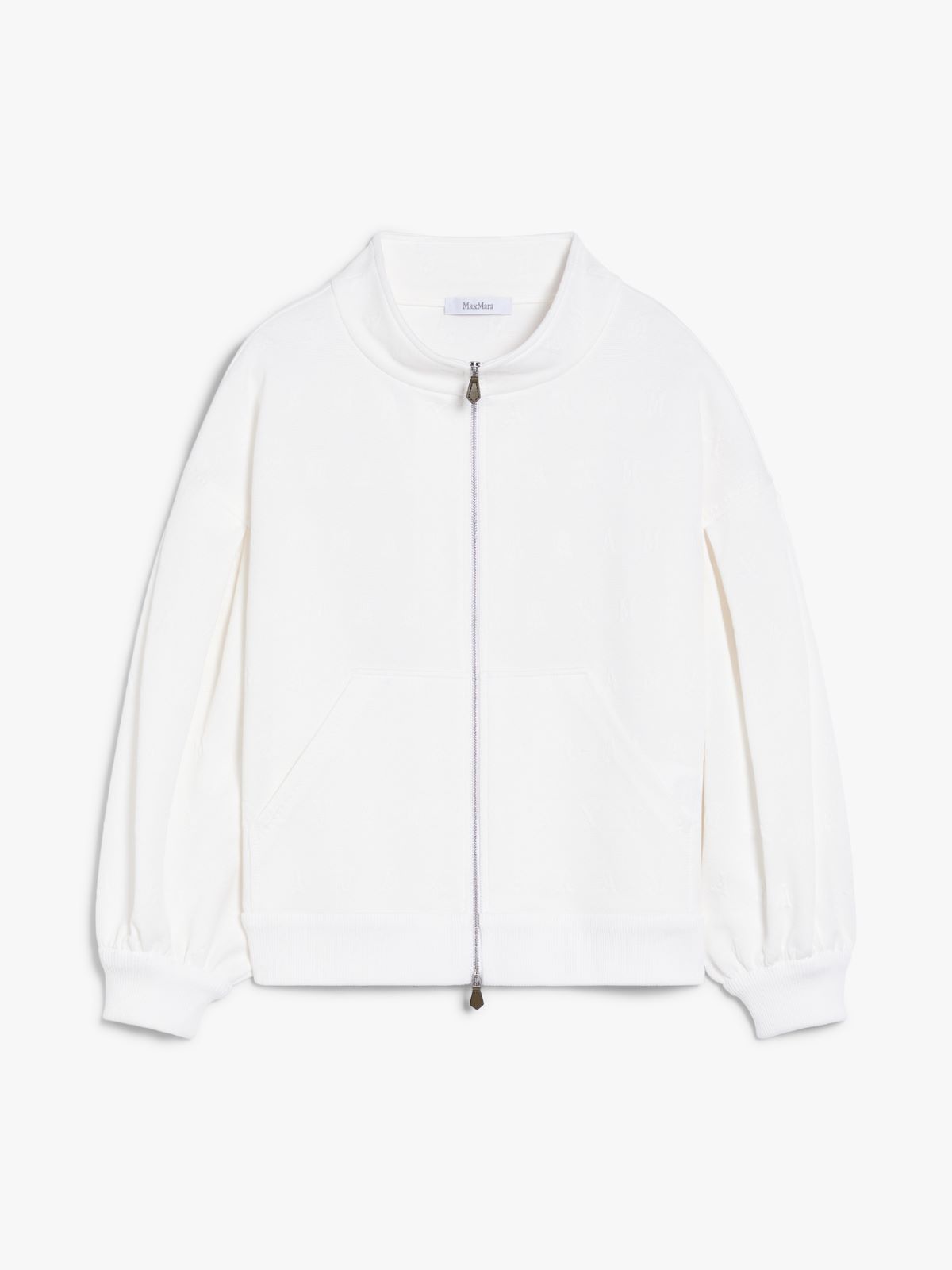 Cropped cotton logo blouse