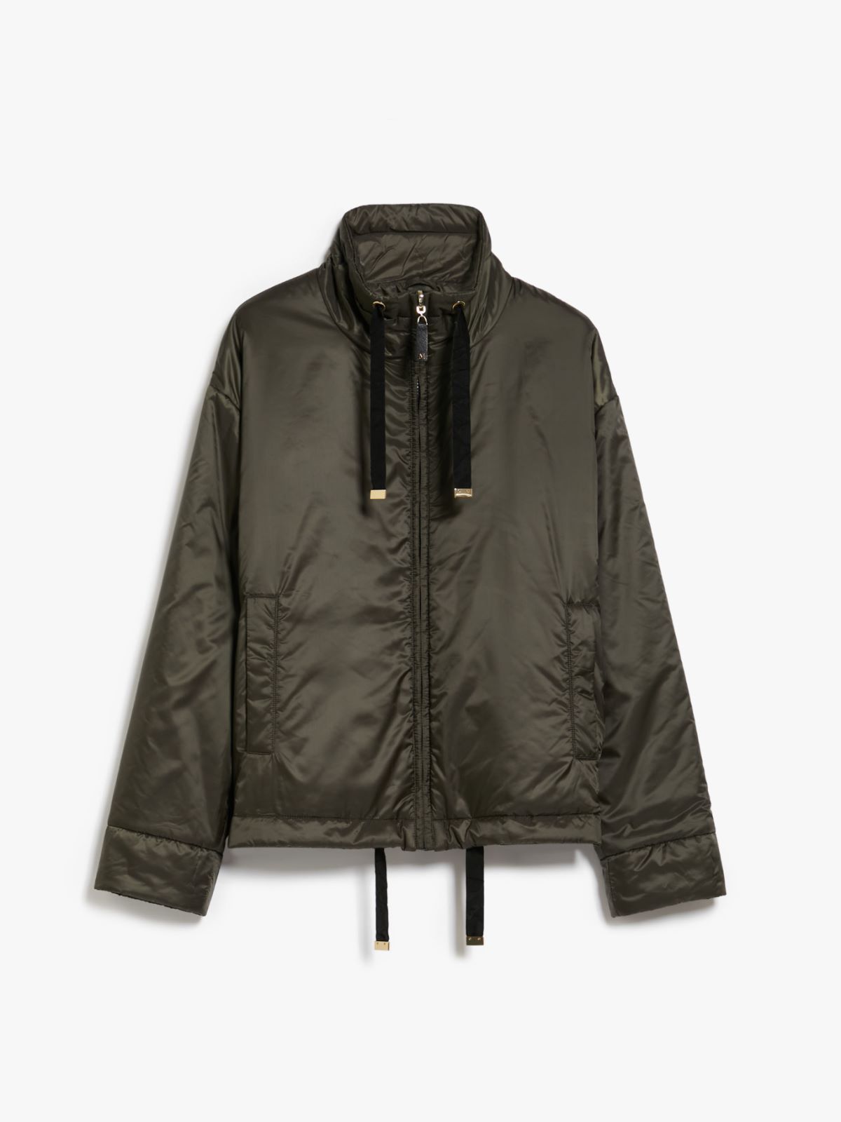 Reversible jacket in water-resistant technical canvas