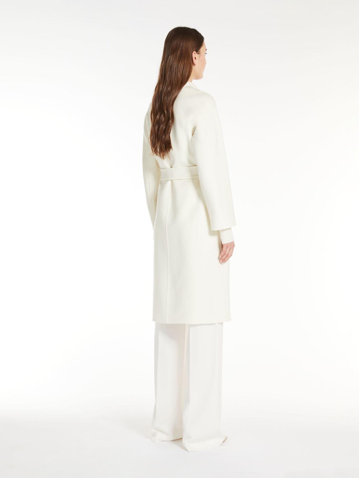 Cashmere, silk and wool wrap coat