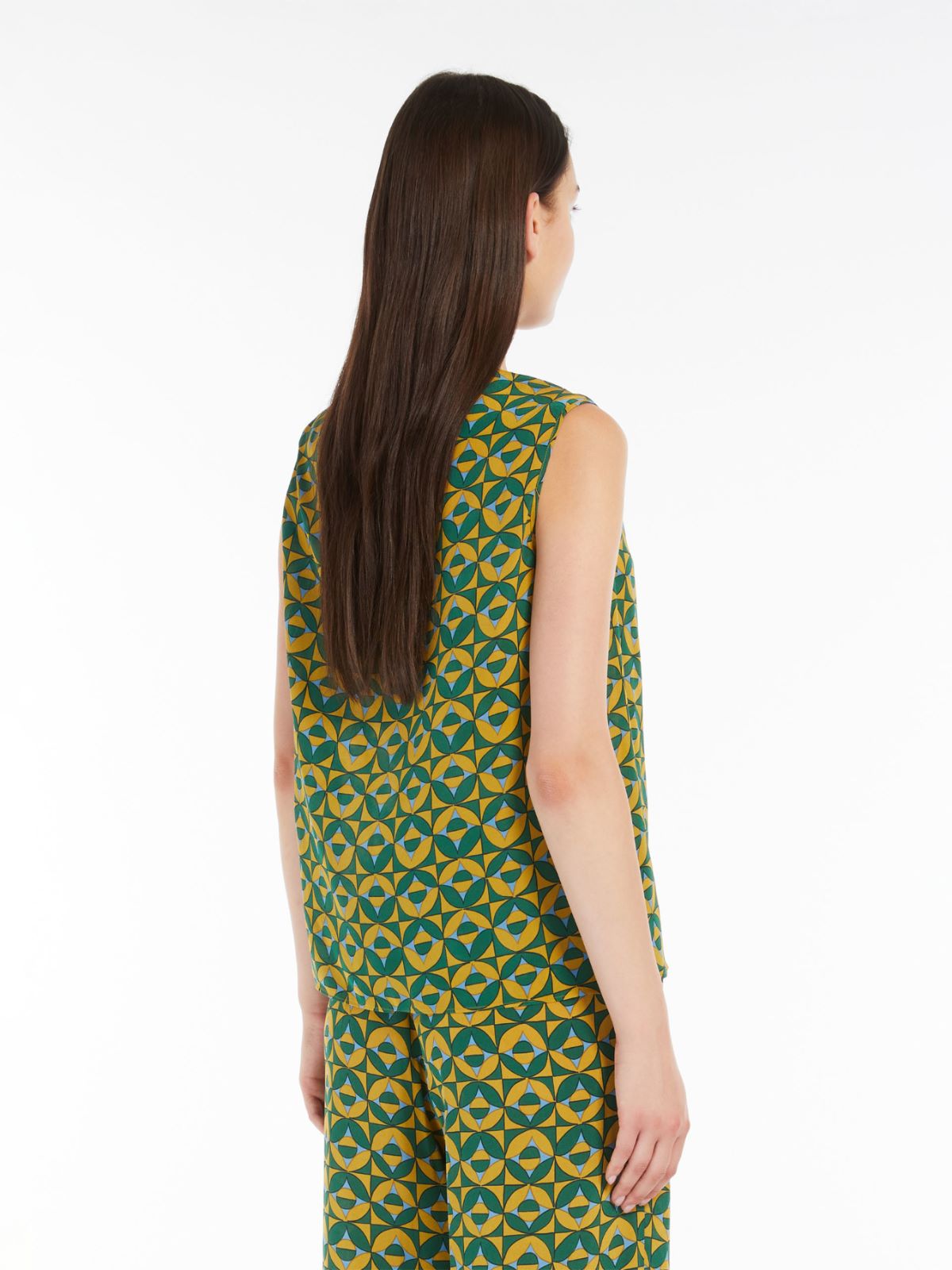 Silk crepe de chine top