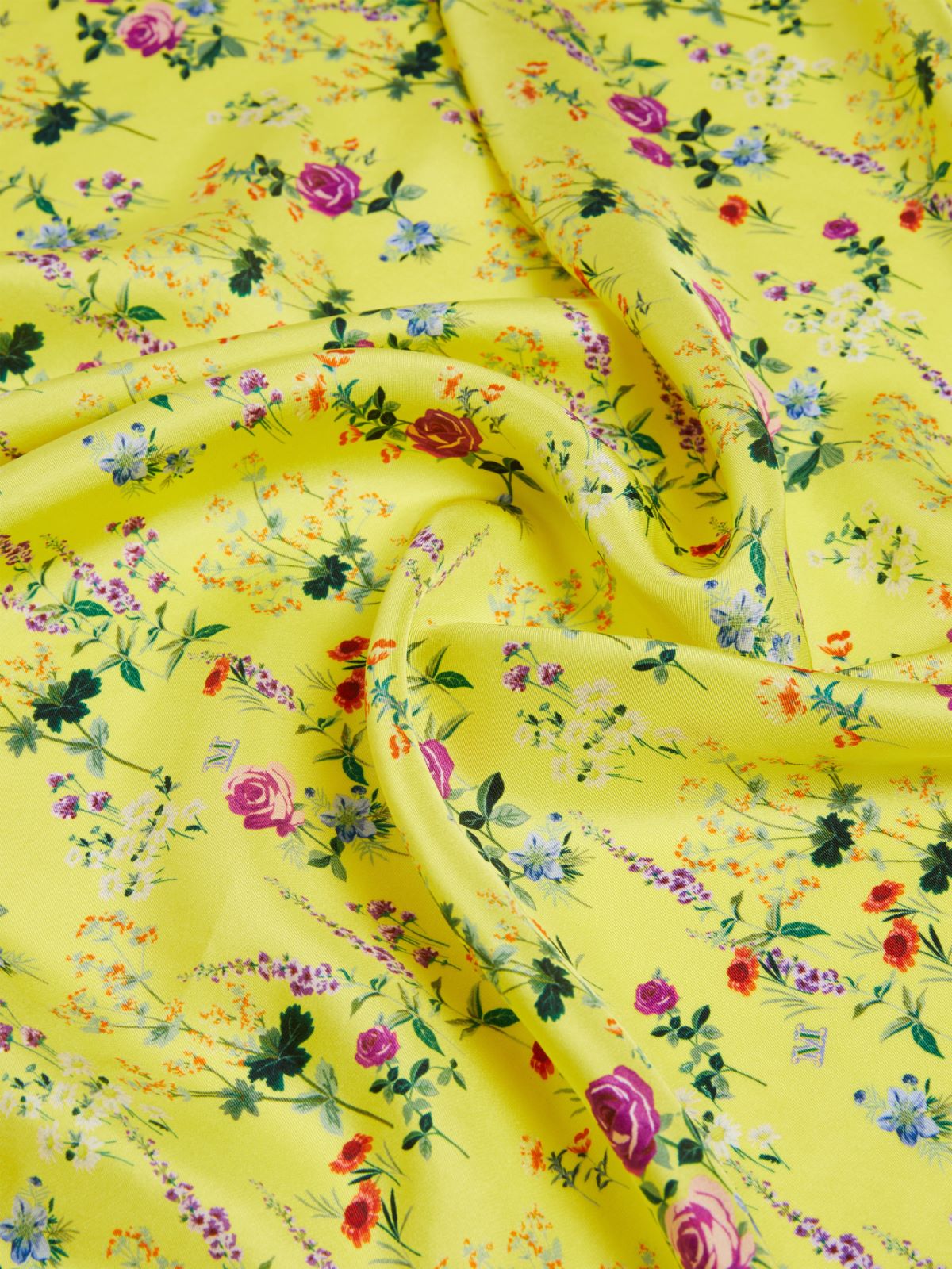 Printed silk foulard