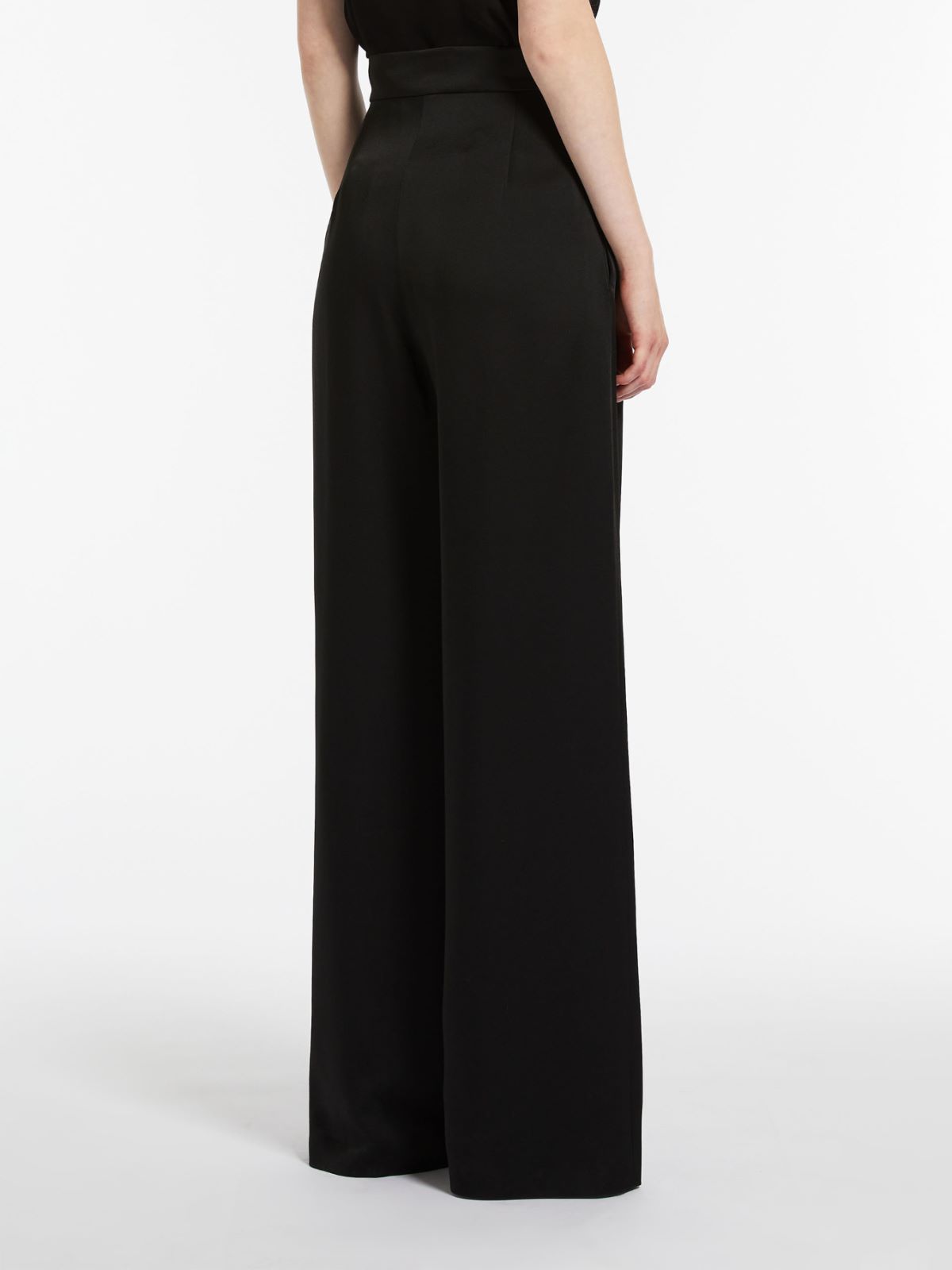 Flowing satin trousers