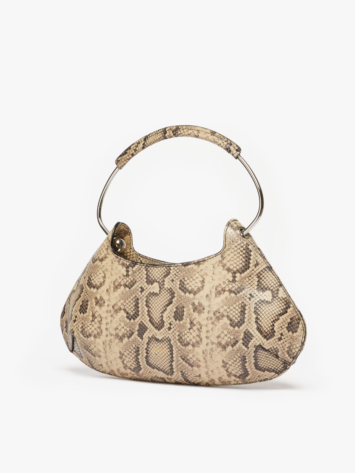 Medium Caju bag in python-print leather