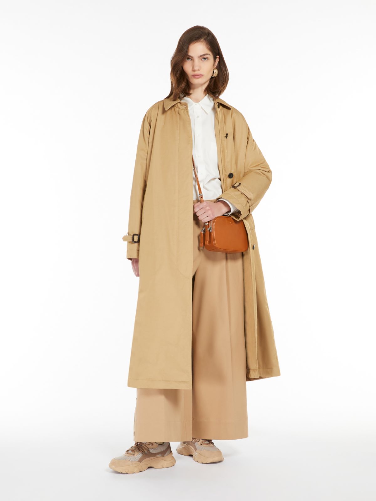 Cotton gabardine trousers