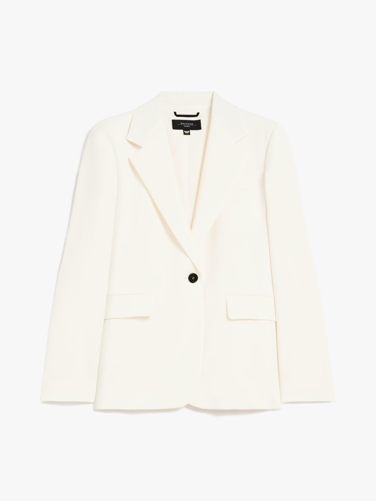 Natural stretch wool blazer