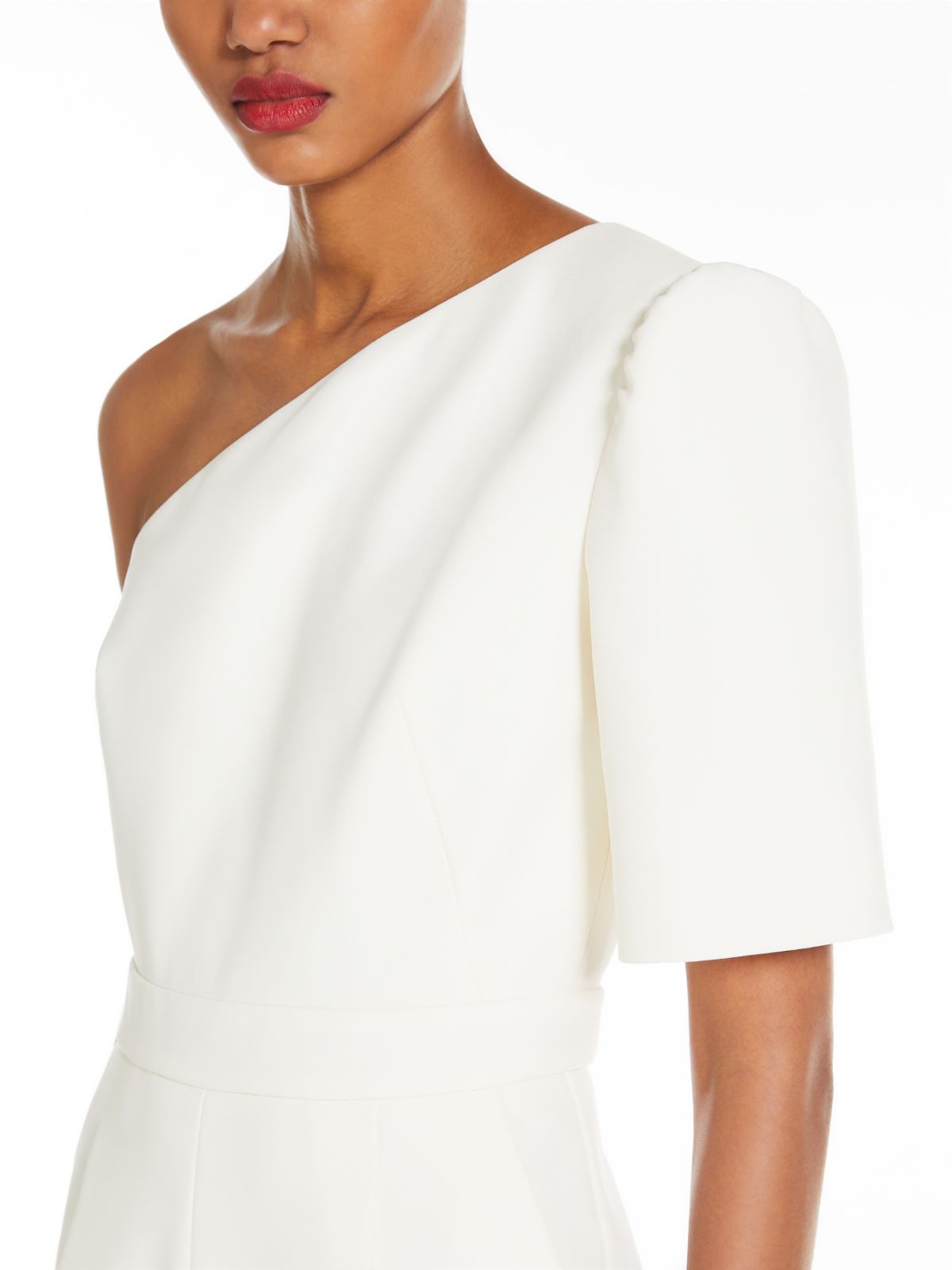 One-shoulder cady jumpsuit