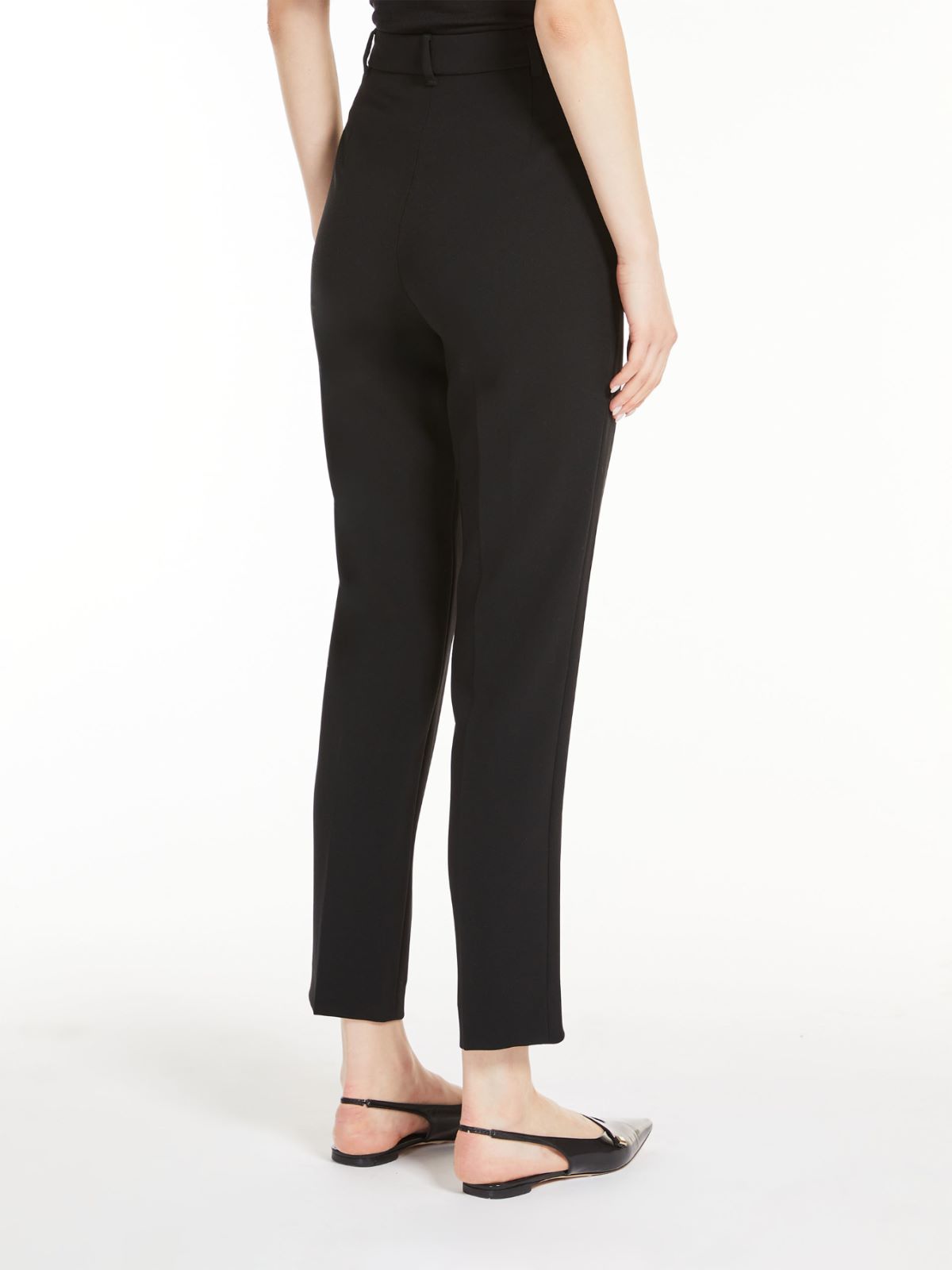 Slim fit cady trousers