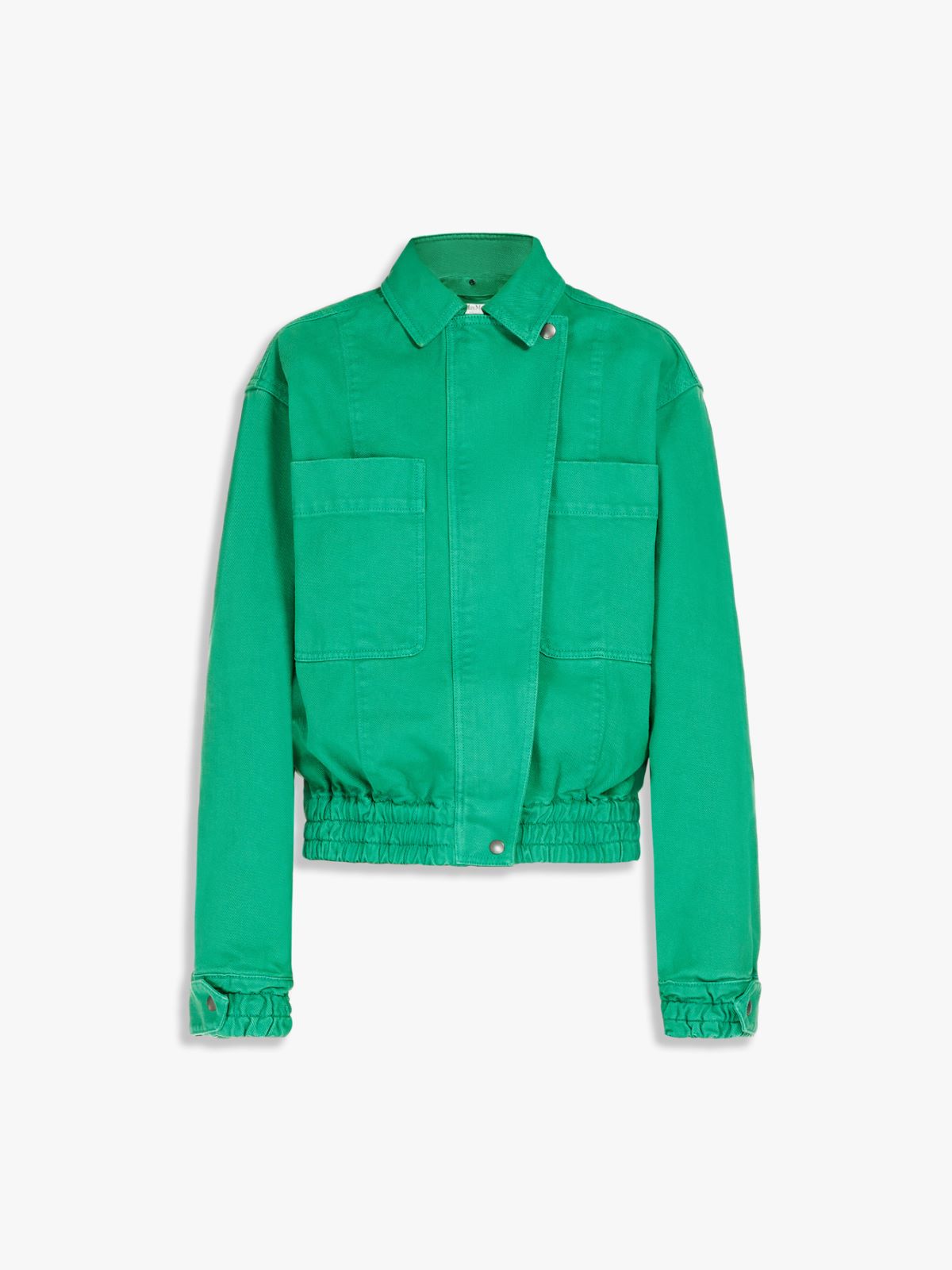 Cotton drill cropped jacket