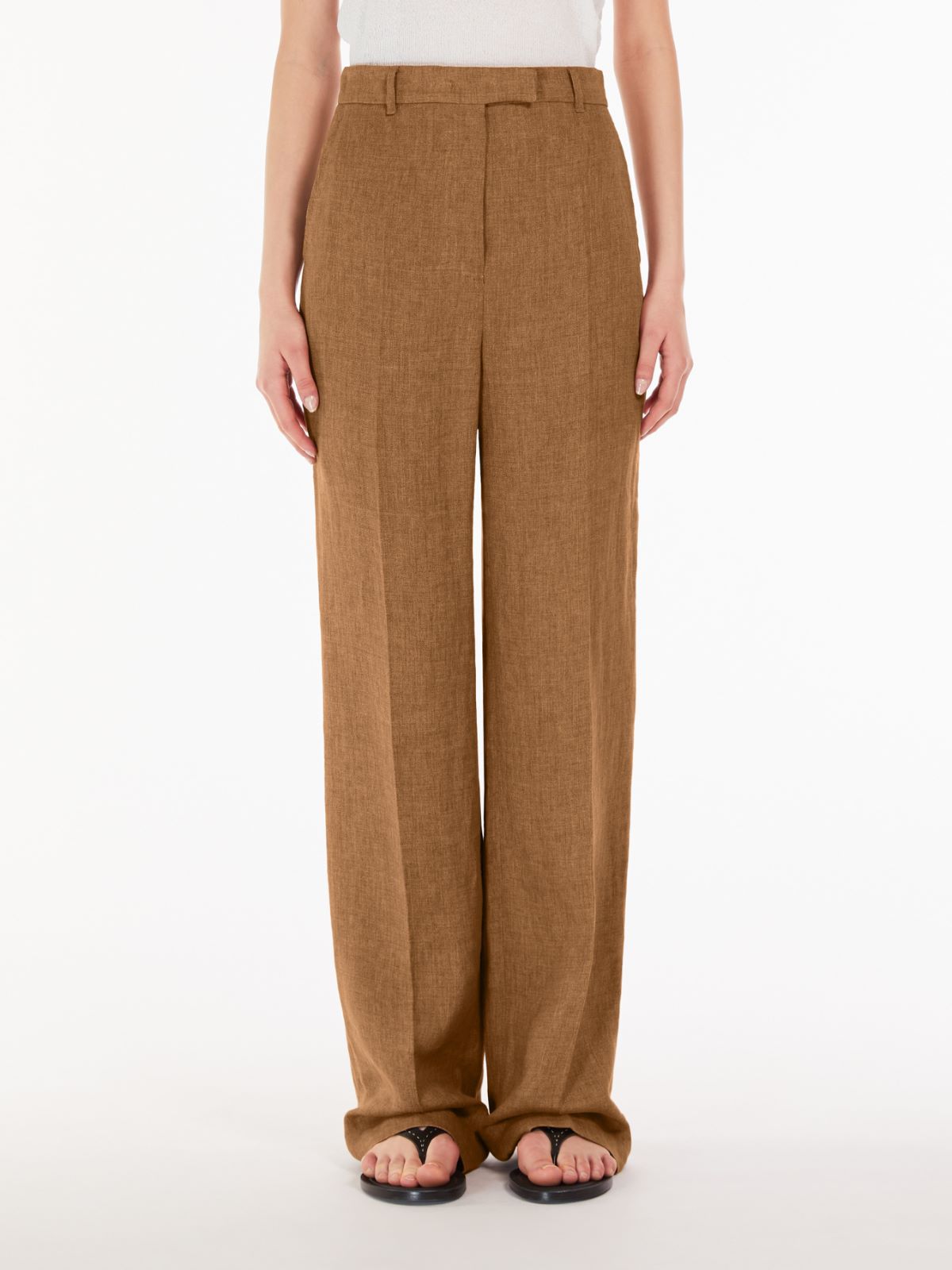 Faded linen trousers
