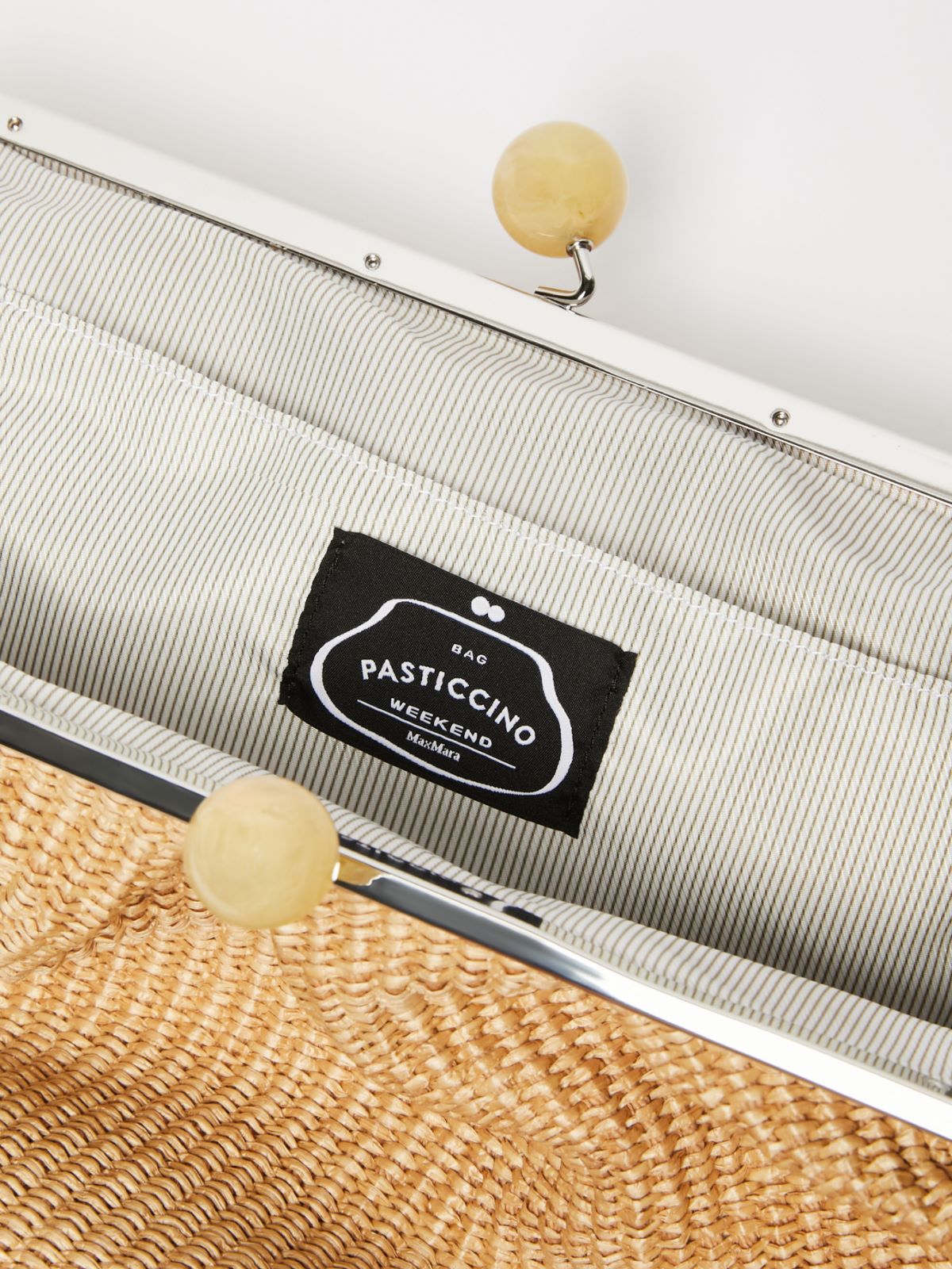 Large raffia-look Pasticcino Bag