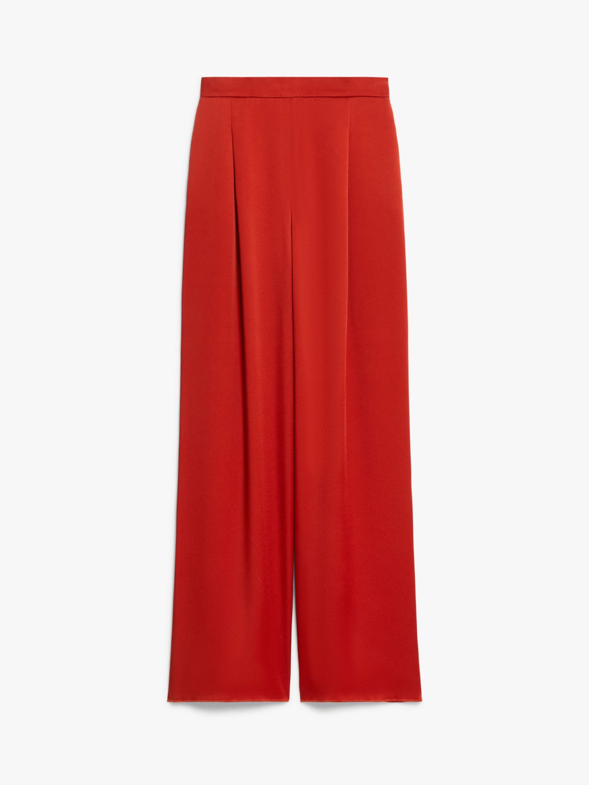 Reverse satin wide trousers