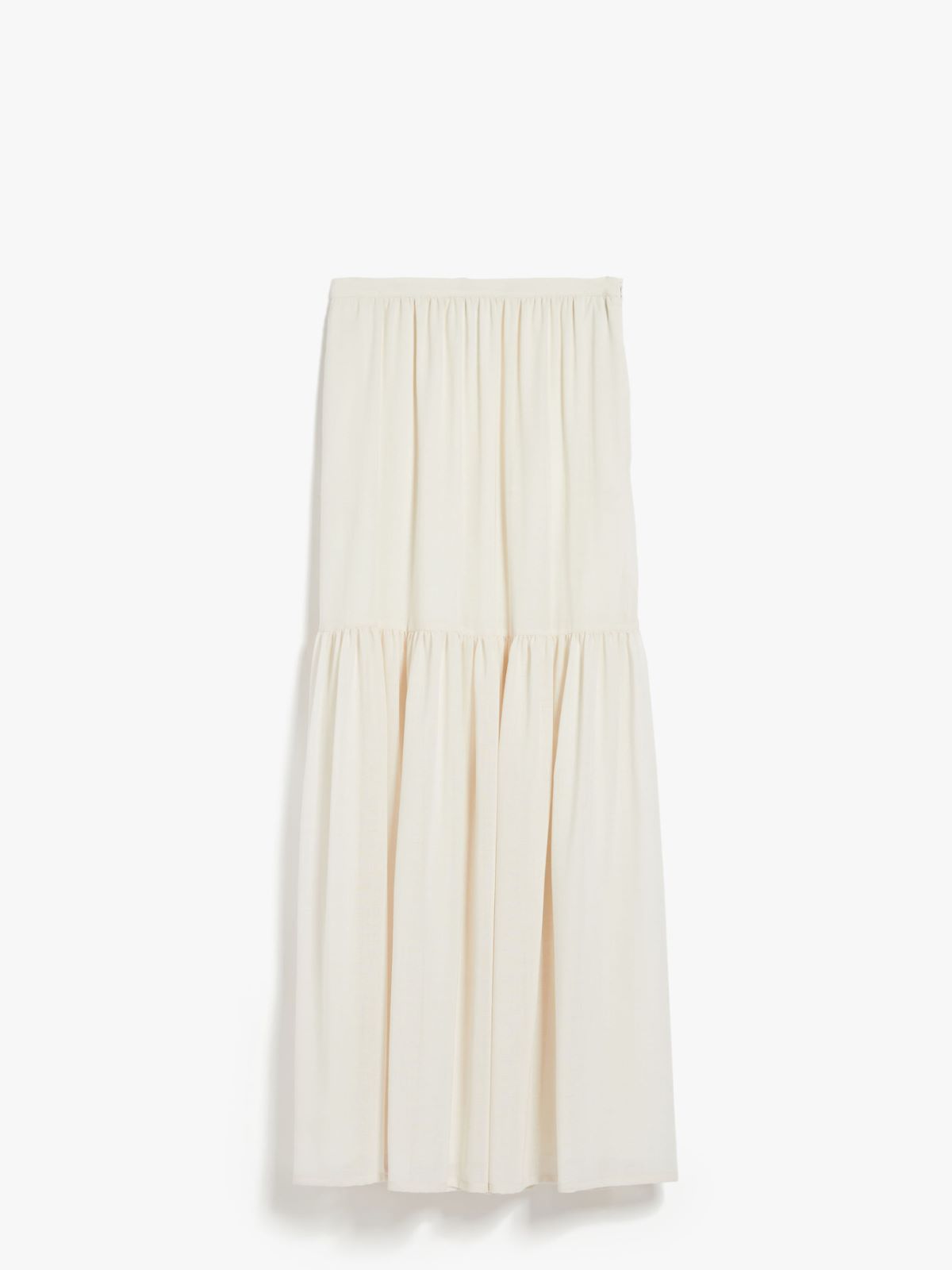 Long wool gauze skirt