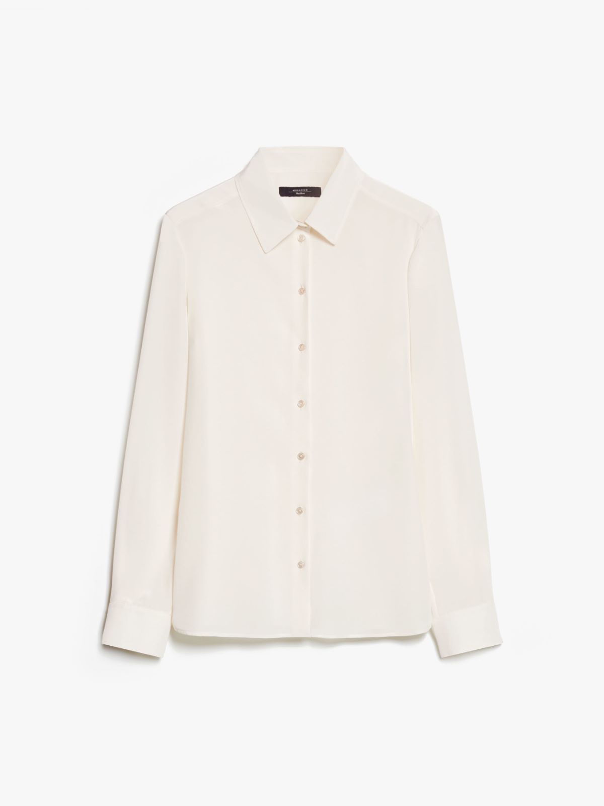 Washed crepe de chine shirt