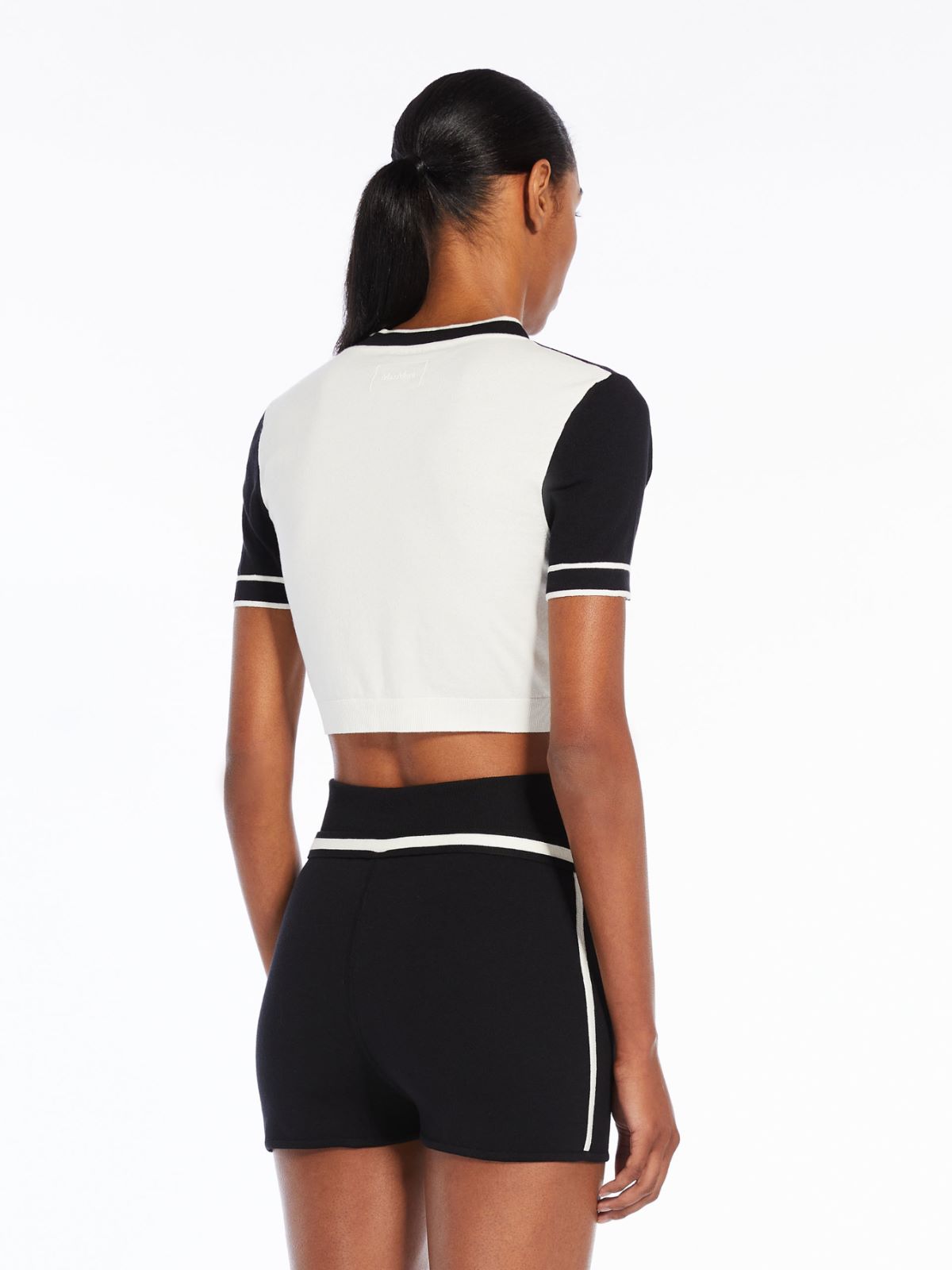 Cotton yarn cropped jumper