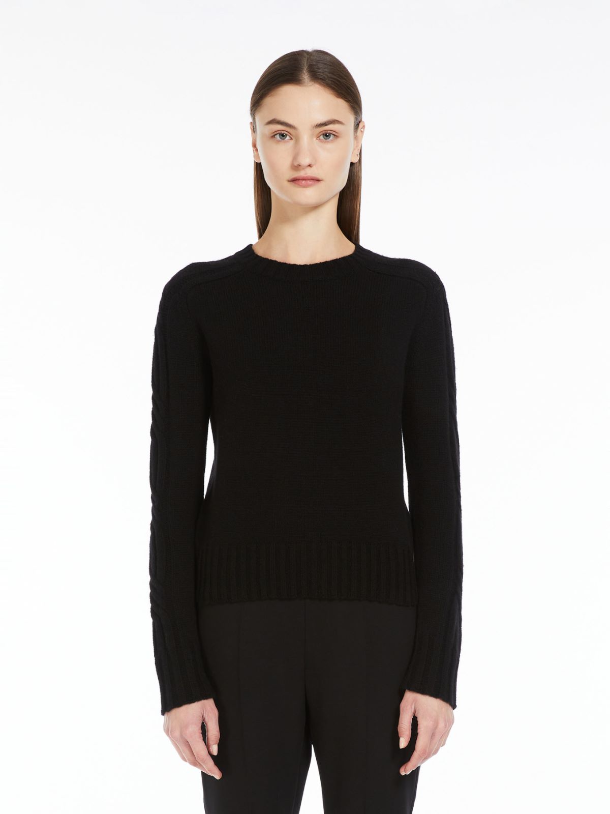 Pure cashmere crew-neck jumper