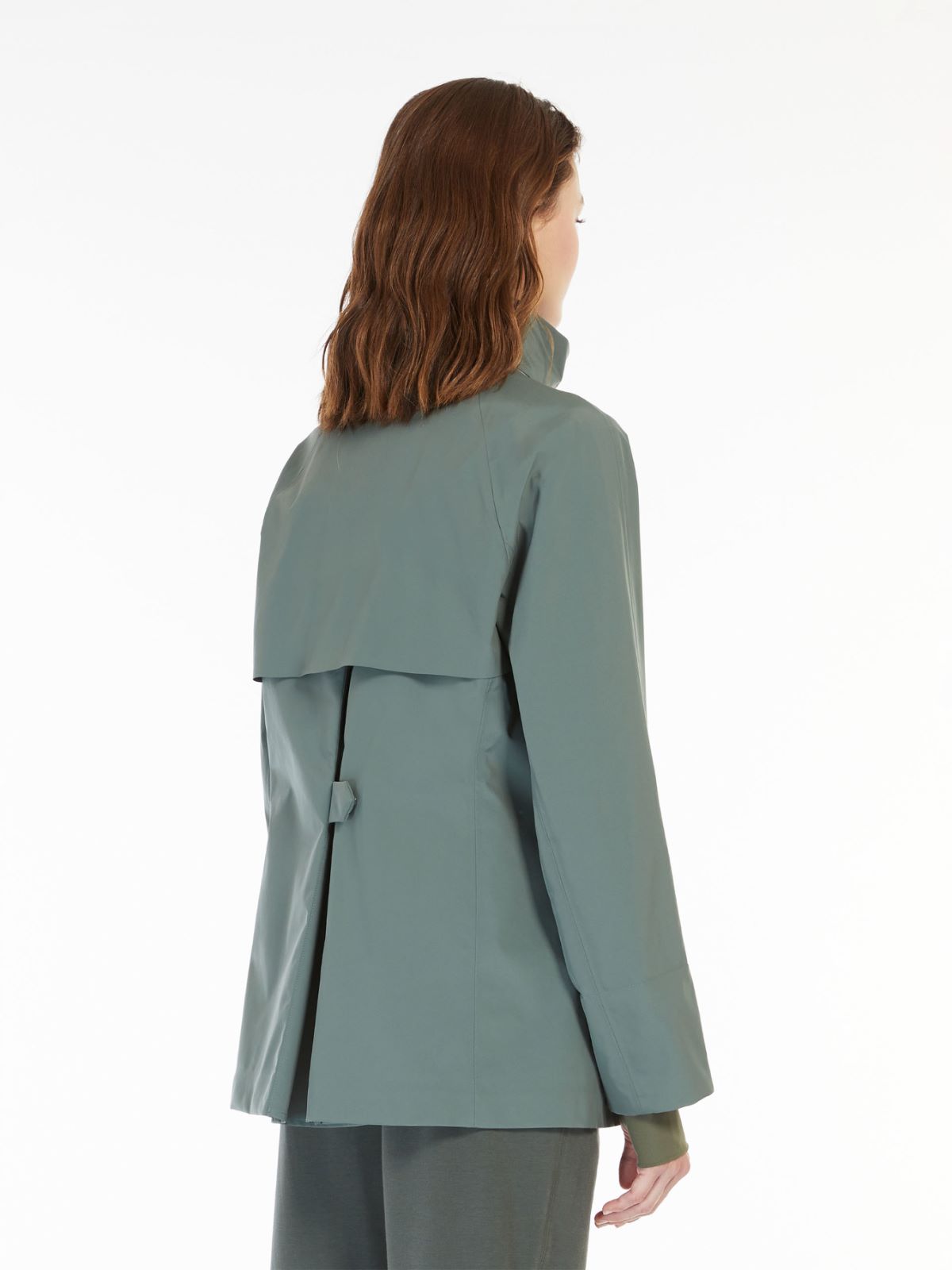 Rubber-coated technical canvas jacket