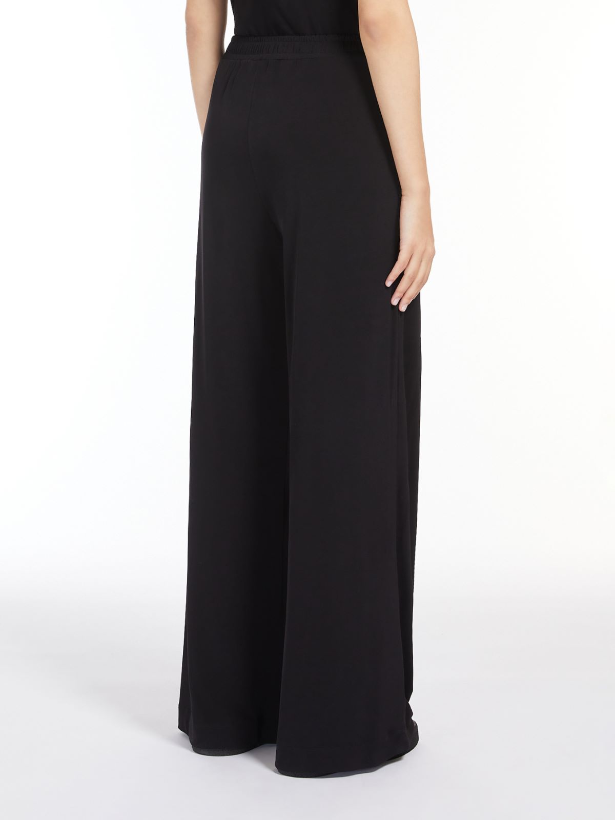 Jersey straight trousers