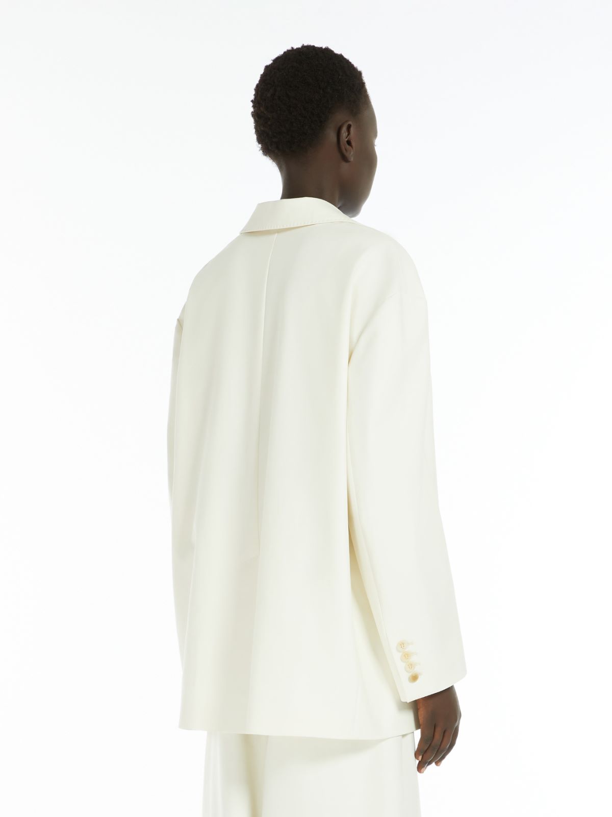 Oversize blazer in cotton canvas