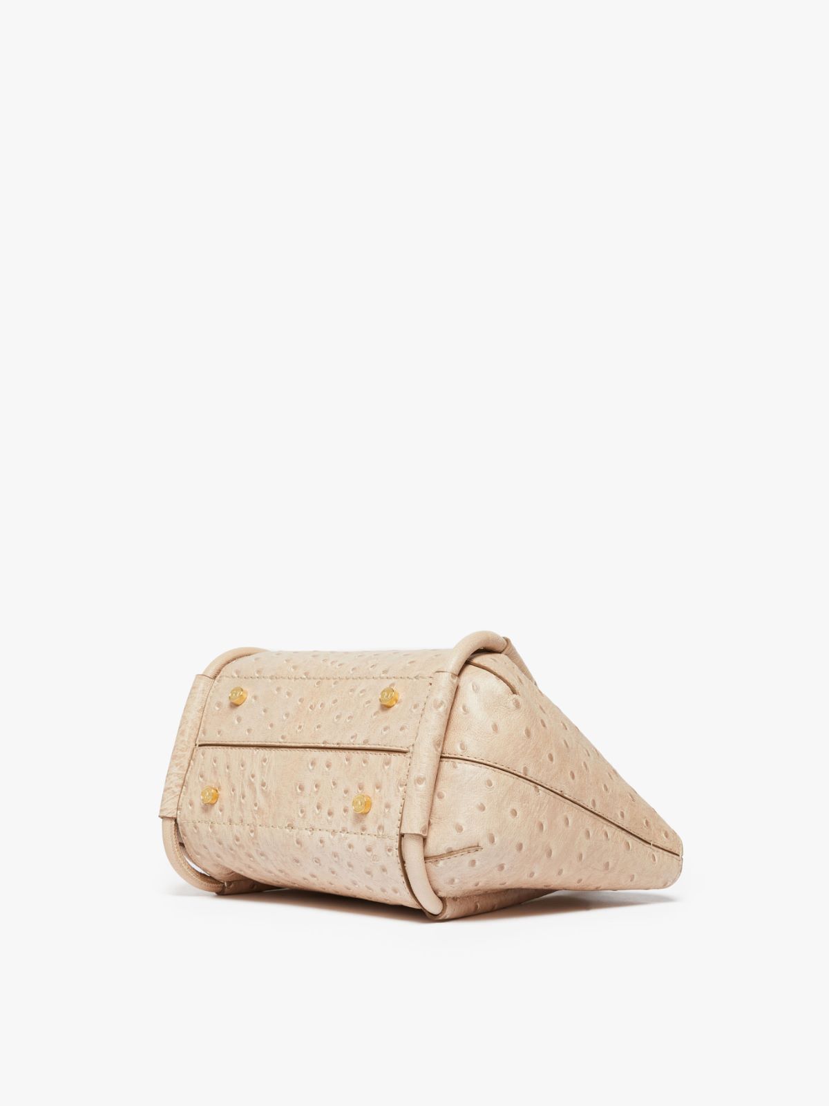 Extra-small ostrich-print leather Marine Bag