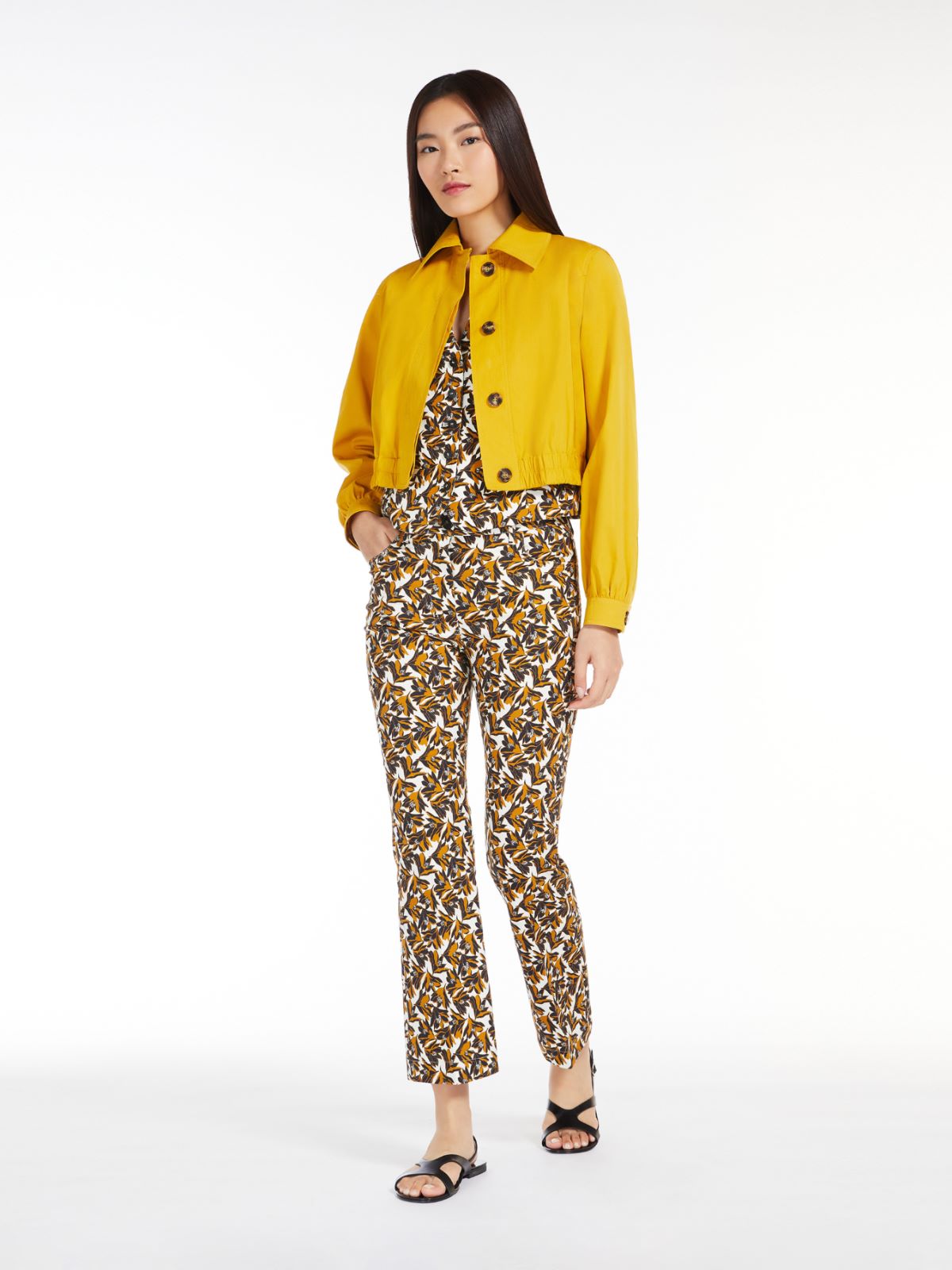 Stretch cotton drill gilet