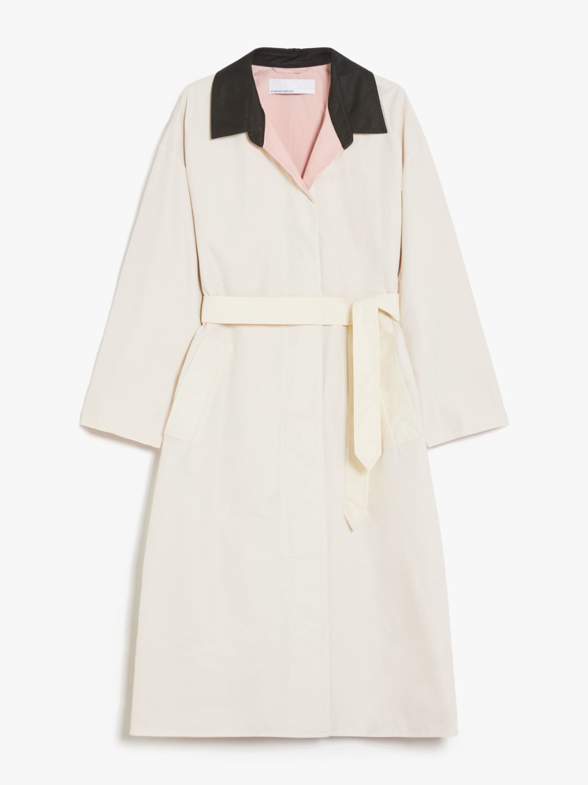 Water-repellent cotton canvas duster coat