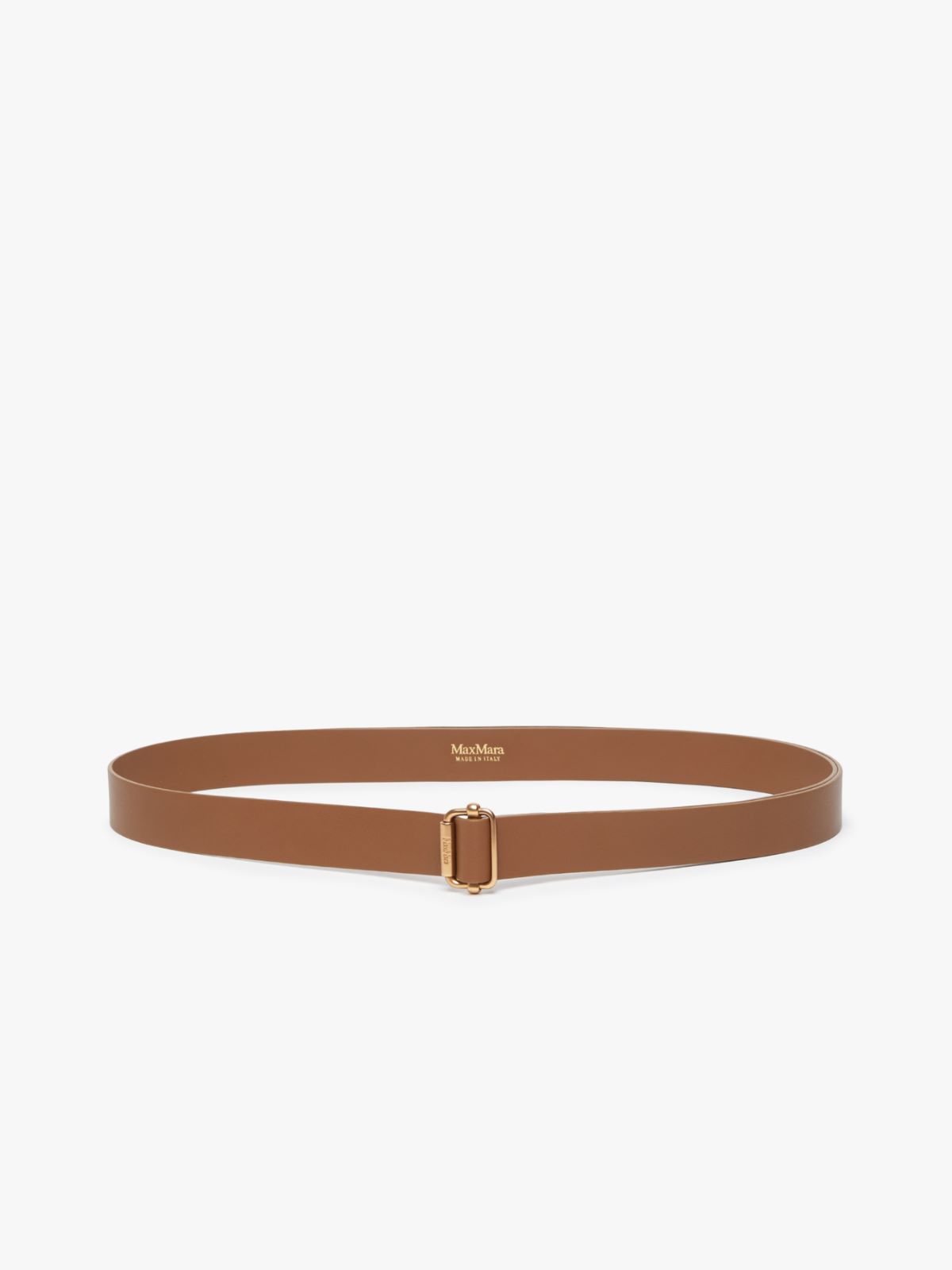 Smooth leather belt