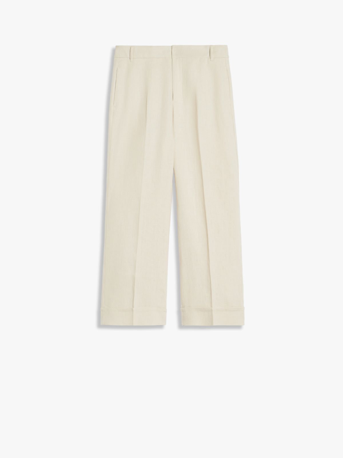 Linen canvas palazzo trousers