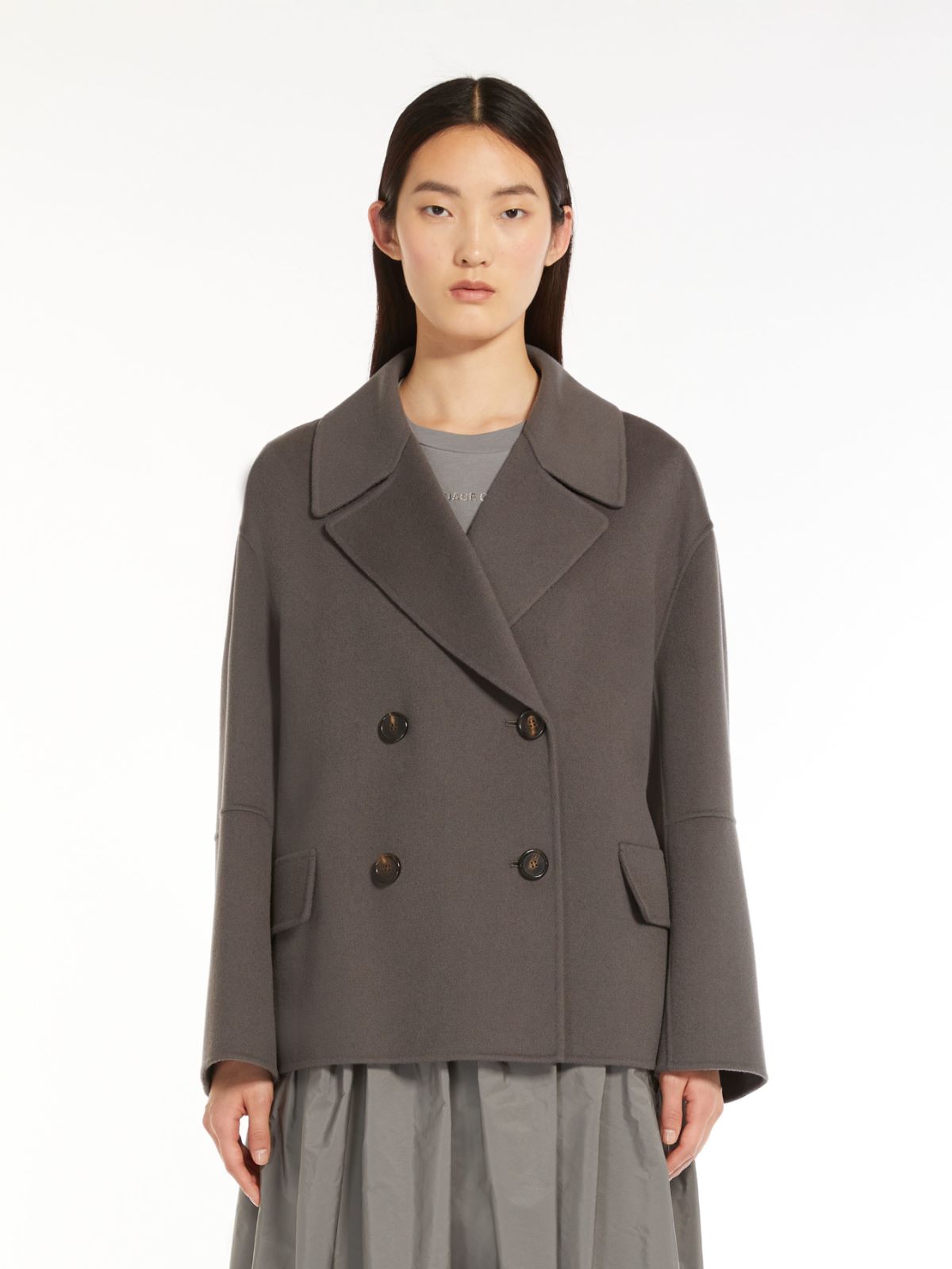 Double-breasted wool jacket