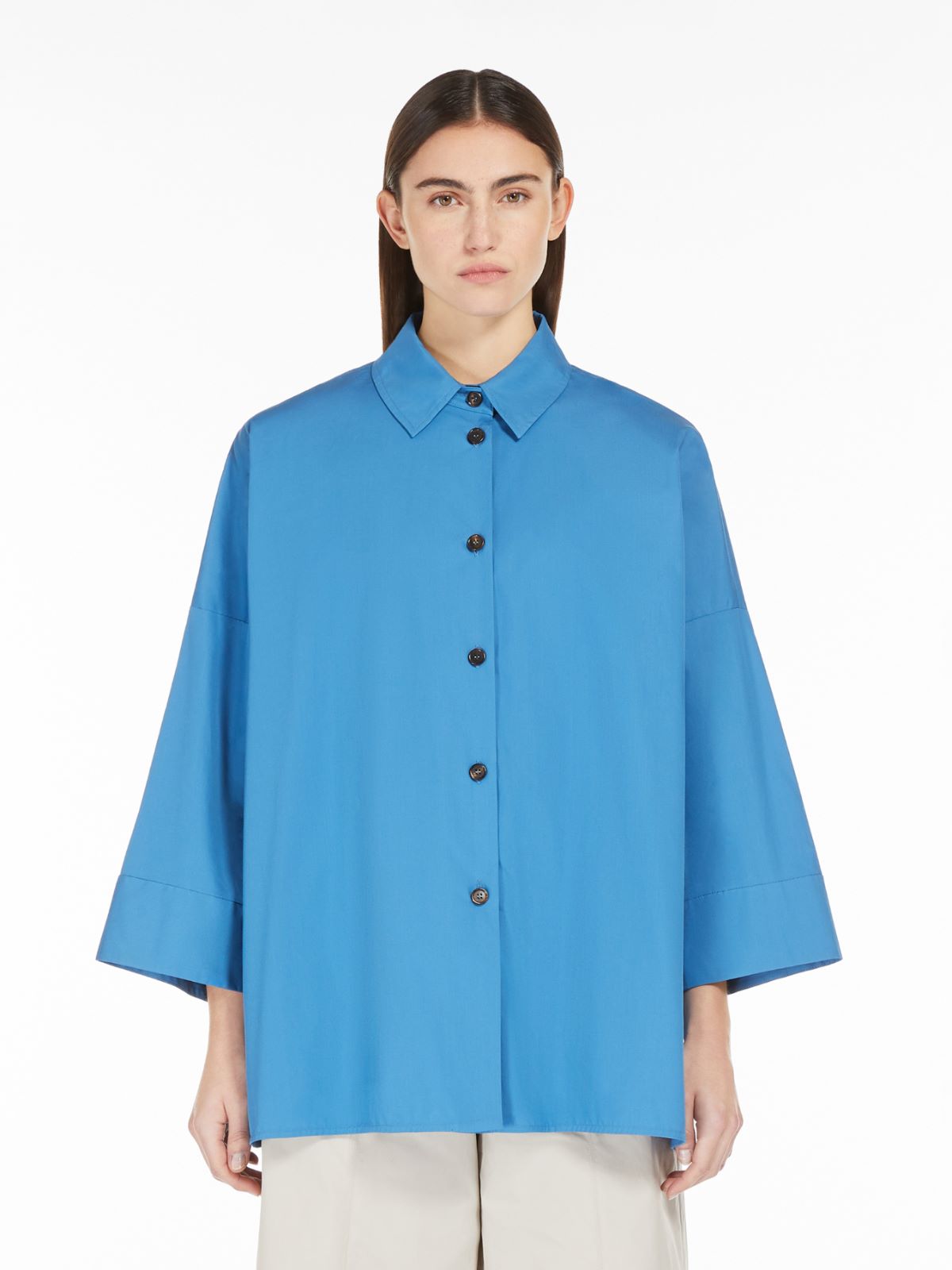 Cotton poplin shirt