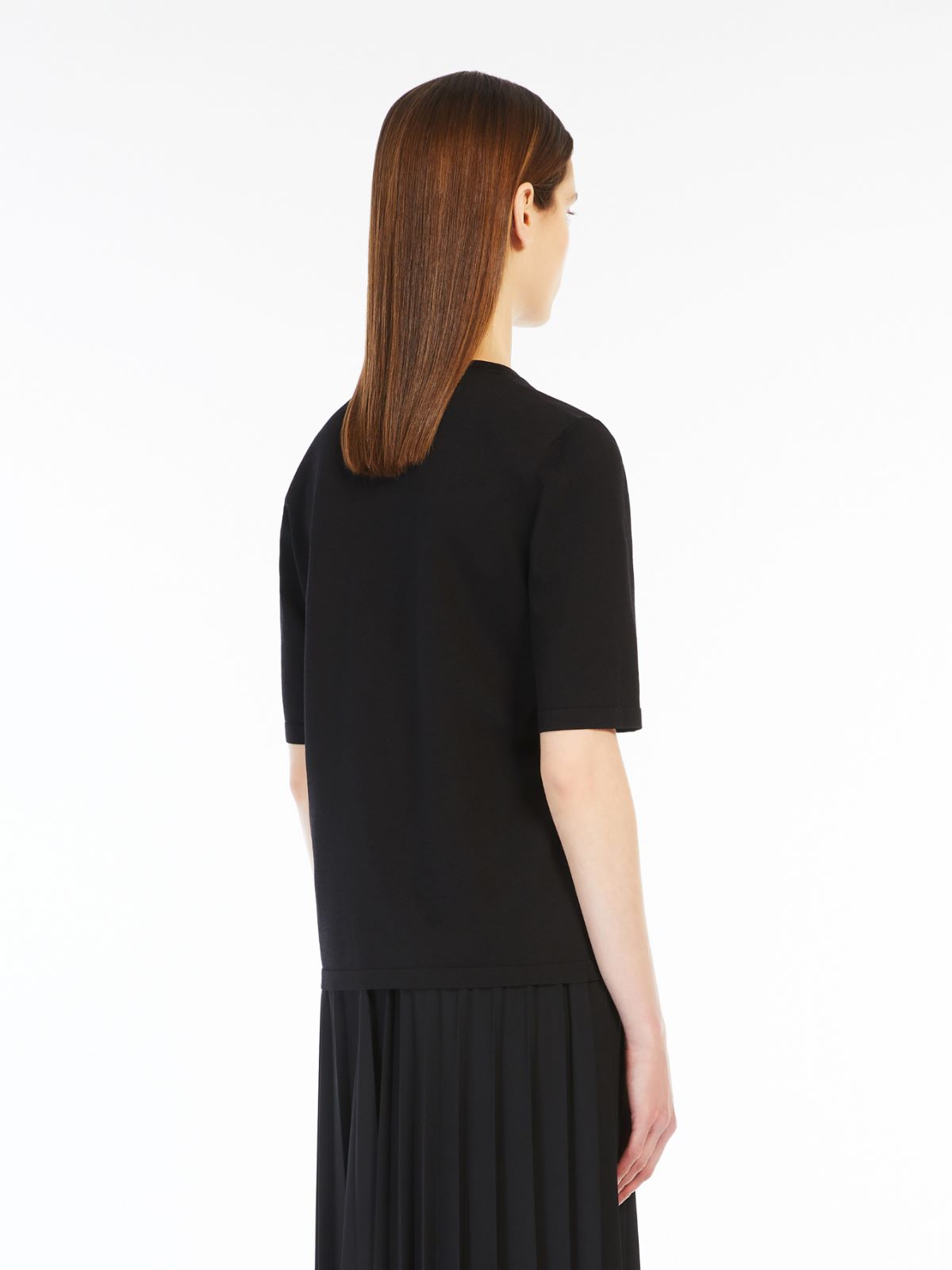 Crêpe viscose yarn T-shirt