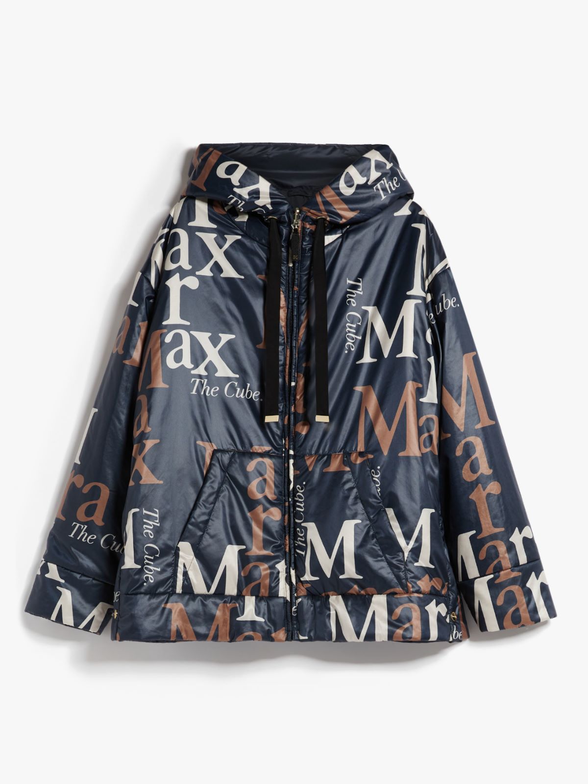 Reversible parka in water-resistant canvas