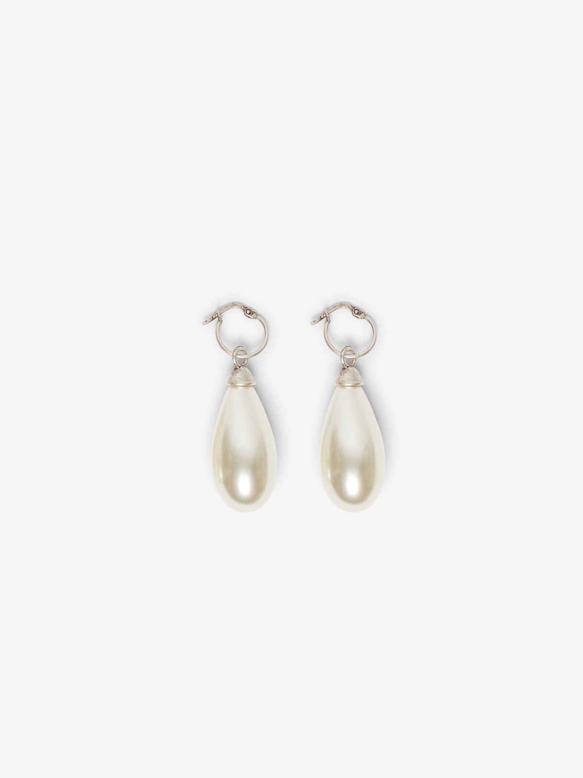 Pendant earrings with glass pearl